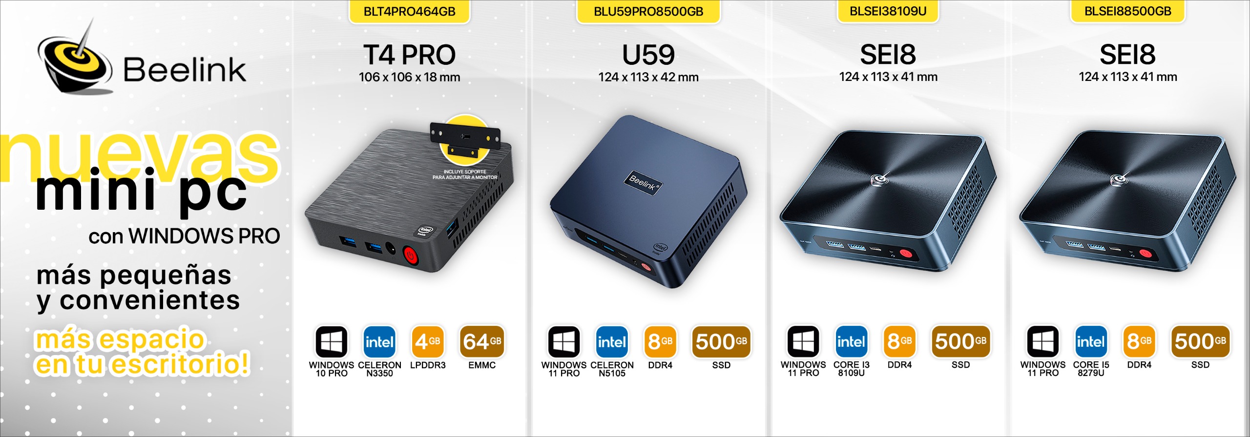 NUEVOS ARRIBOS MINI PC BEELINK