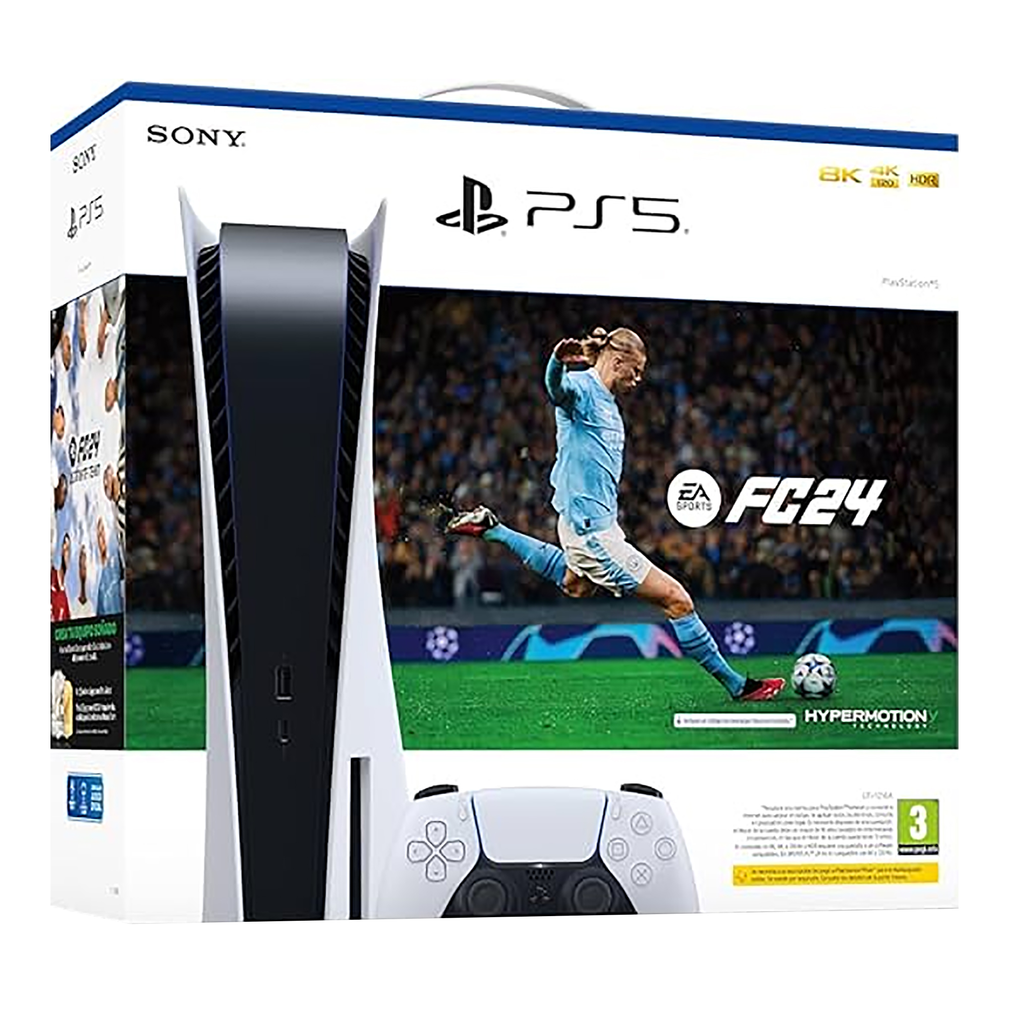 Consola SONY Ps5 16gb 825gb 4K Blu-ray Dvd FC24