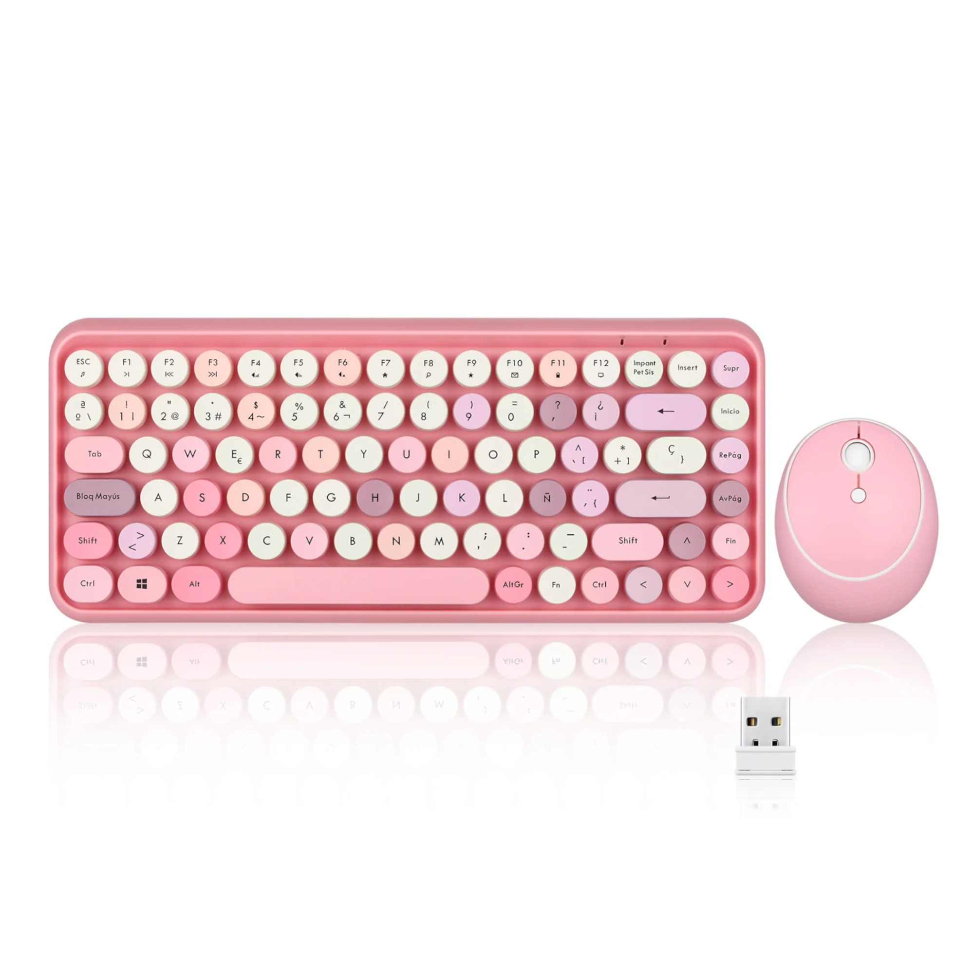 Combo Inalmbrico Mouse Y Teclado Espaol Perixx Periduo 713