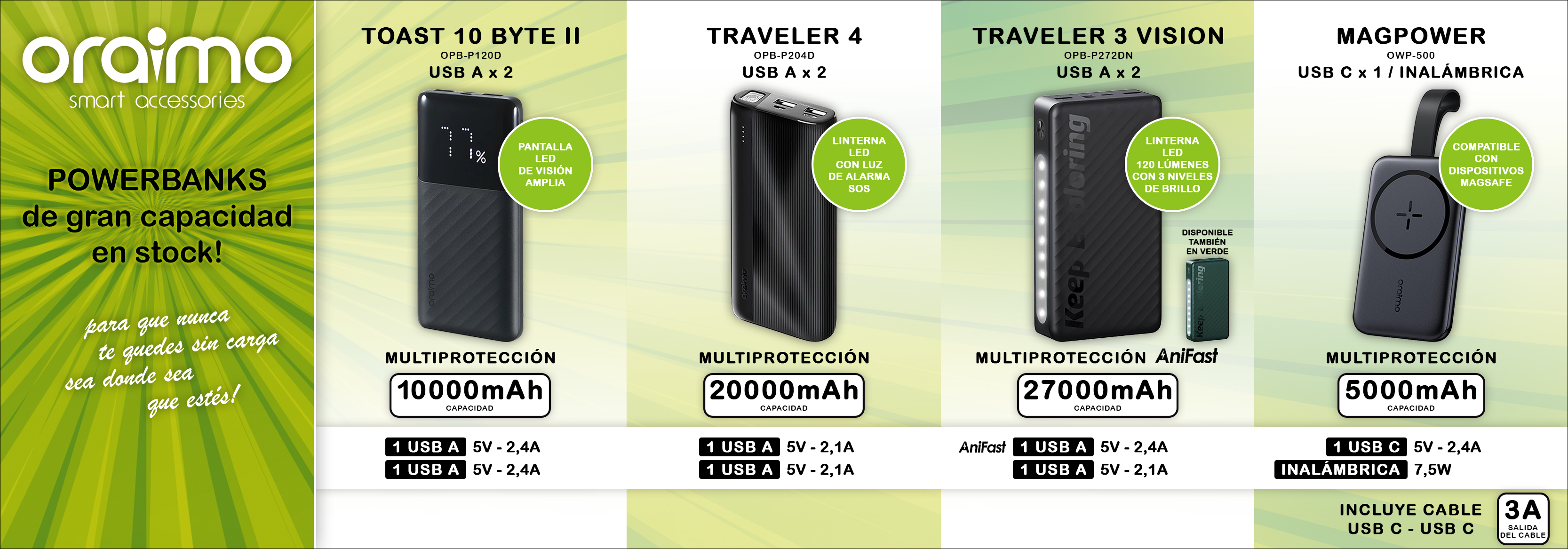 POWERBANKS ORAIMO