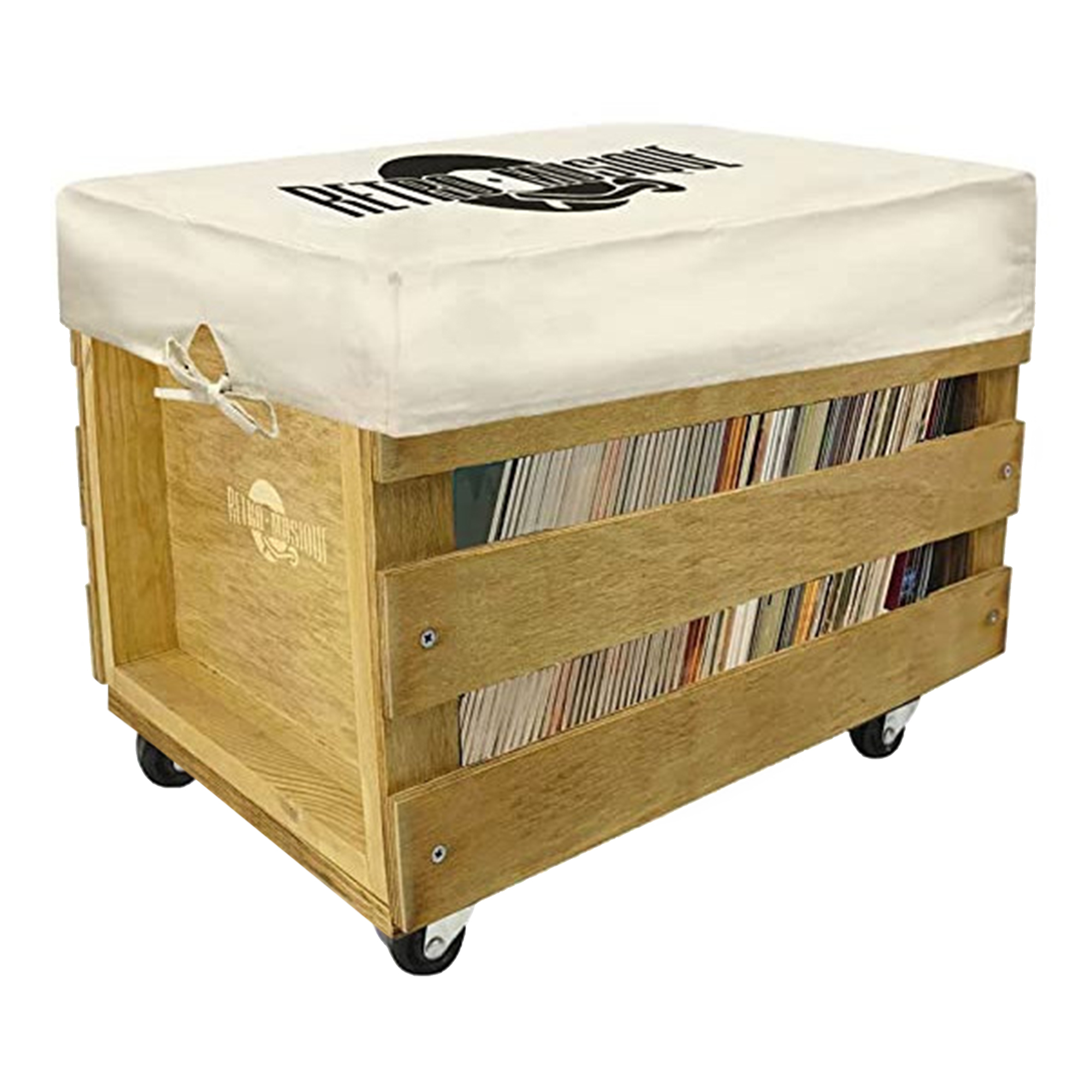 Caja Para 100 Discos De Vinilo 12'' Retro Musique Kxrm32