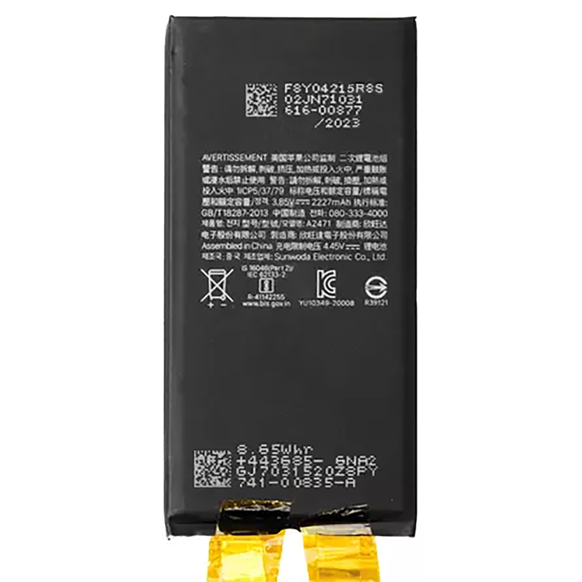Batera Para Repuesto De iPhone 12 Mini Li-ion 2227mah Sin Flex