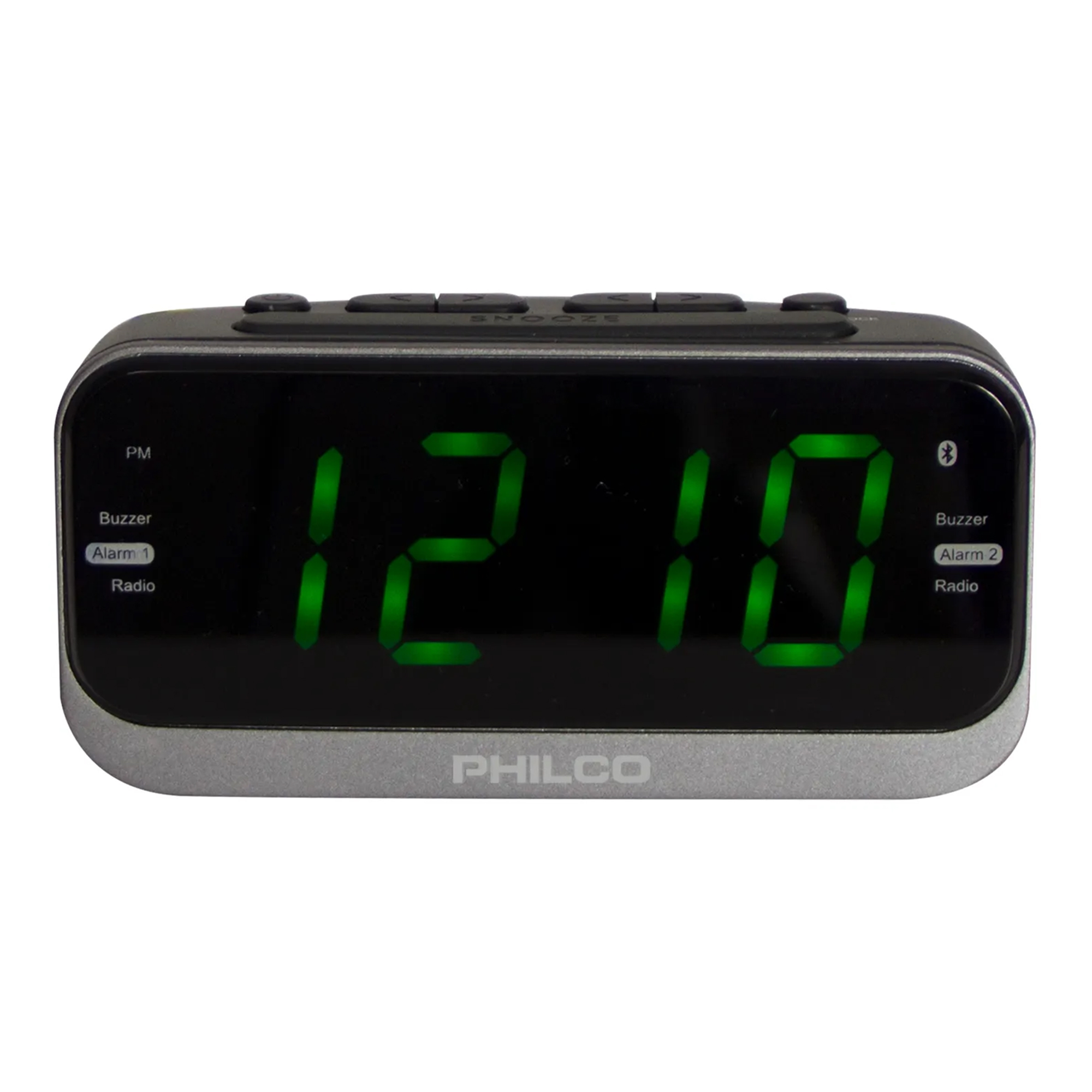 Radio Despertador Philco Par1012bt Bt Fm 20mem Botón Snooze