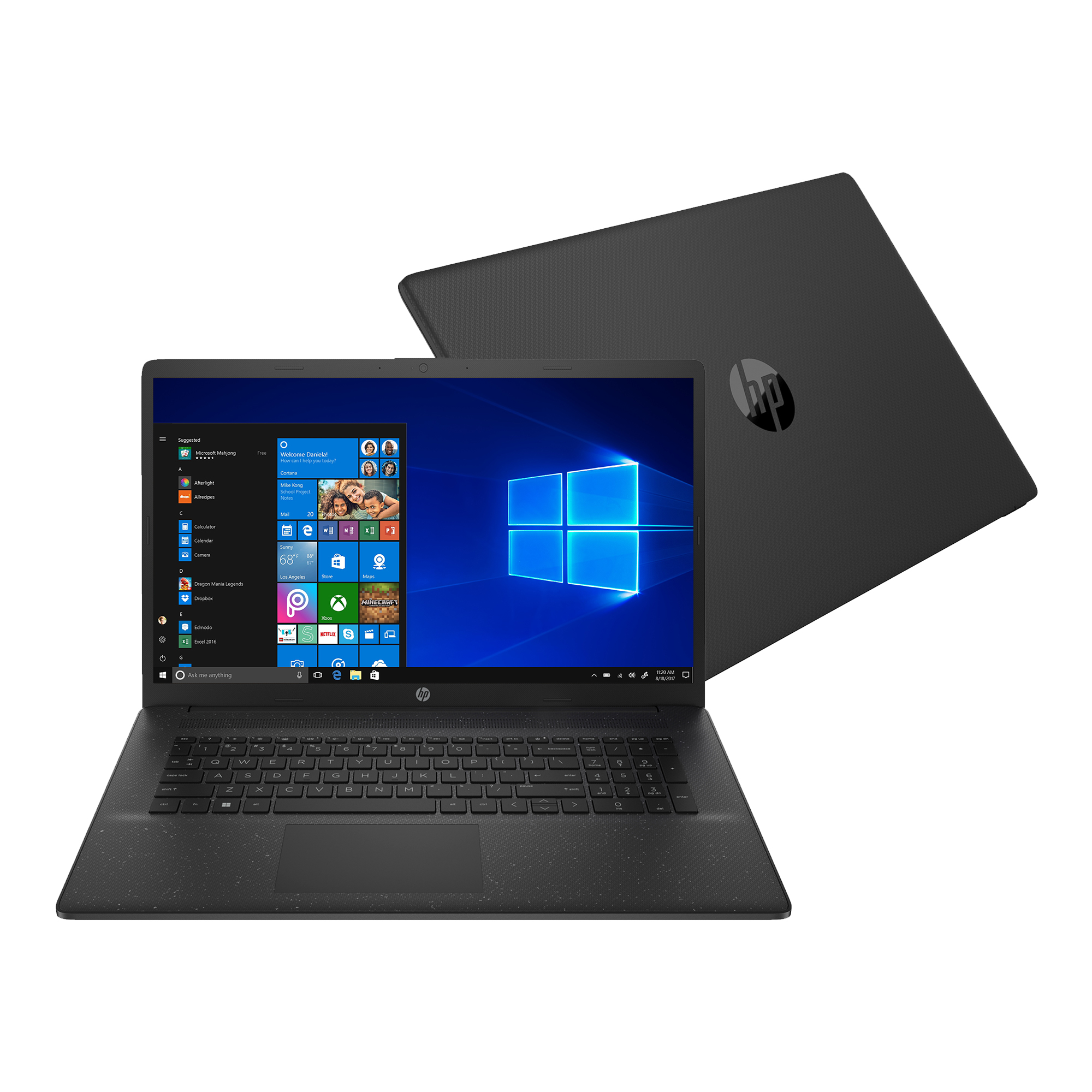 Notebook HP 17,3'' N6000 8gb 256gb Win10