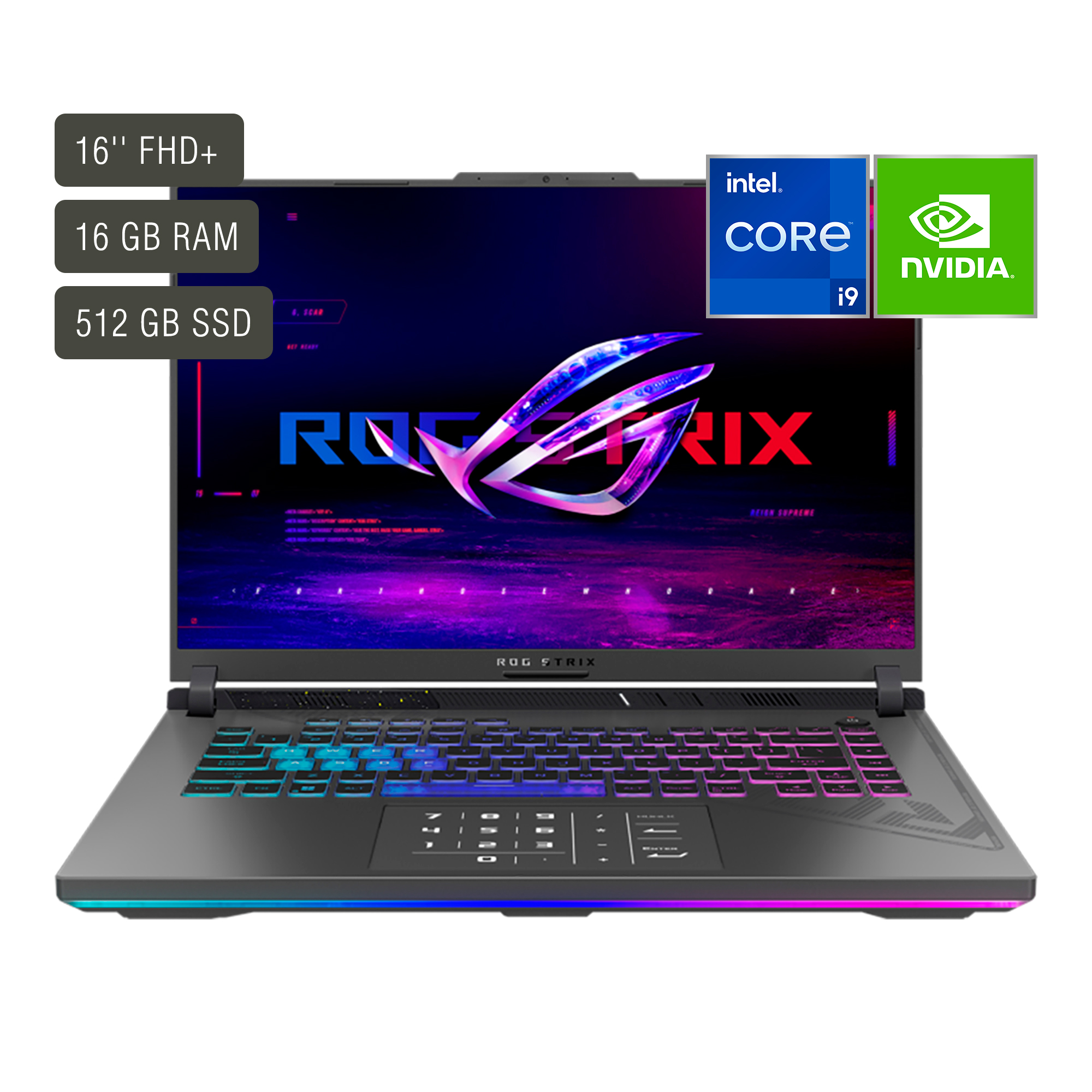 Notebook Gamer Asus Rog Strix 16'' Core I9 16gb 512gb Win11 Rtx4060