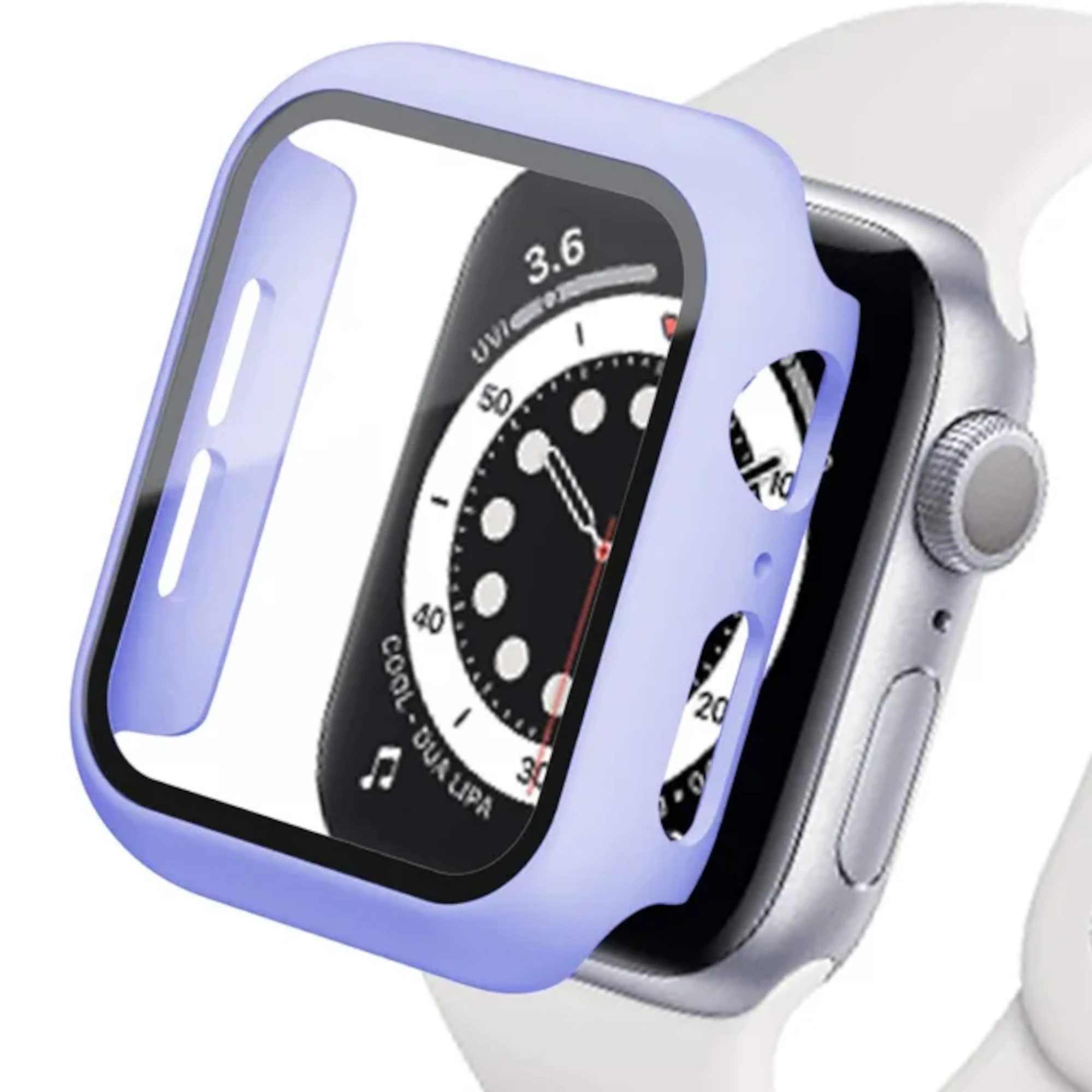 Vidrio Protector Y Funda Para Reloj Apple Watch 45 mm