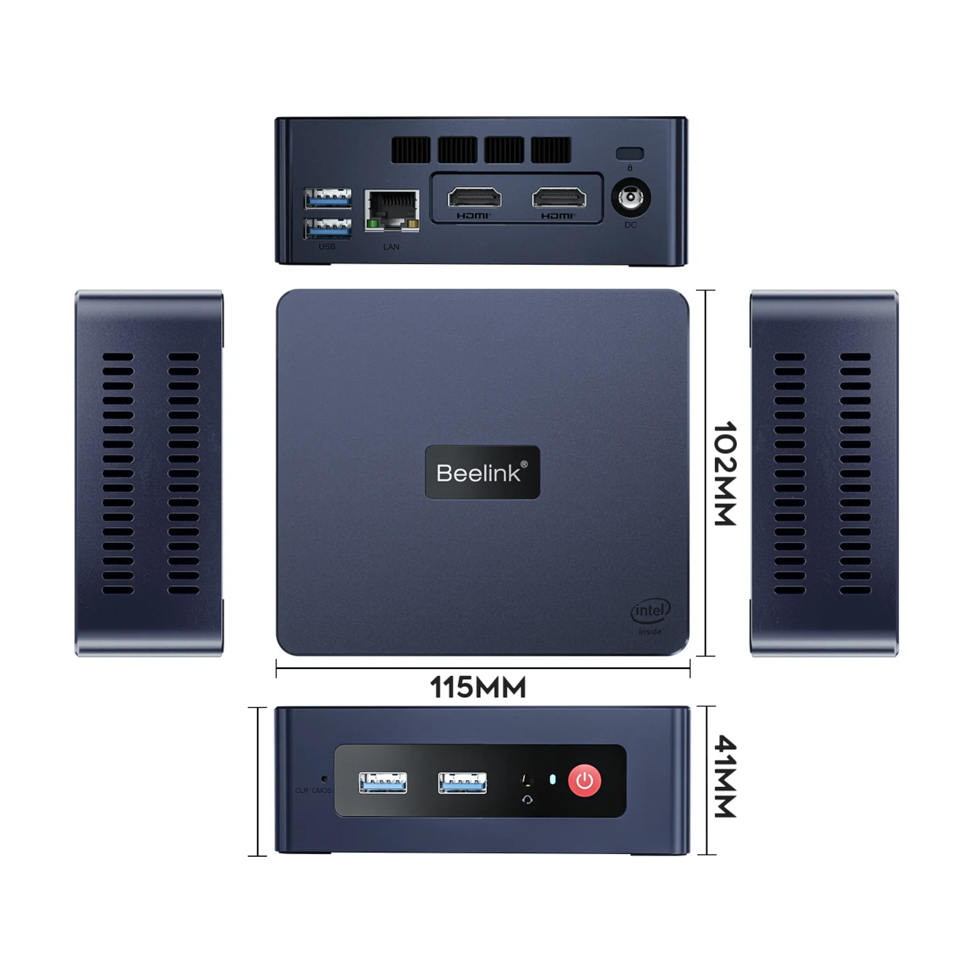 Bee Mini Computer Mini Pc Beelink Mini S N5095 8gb 256gb Win11 Pro - BLUMINISN5095