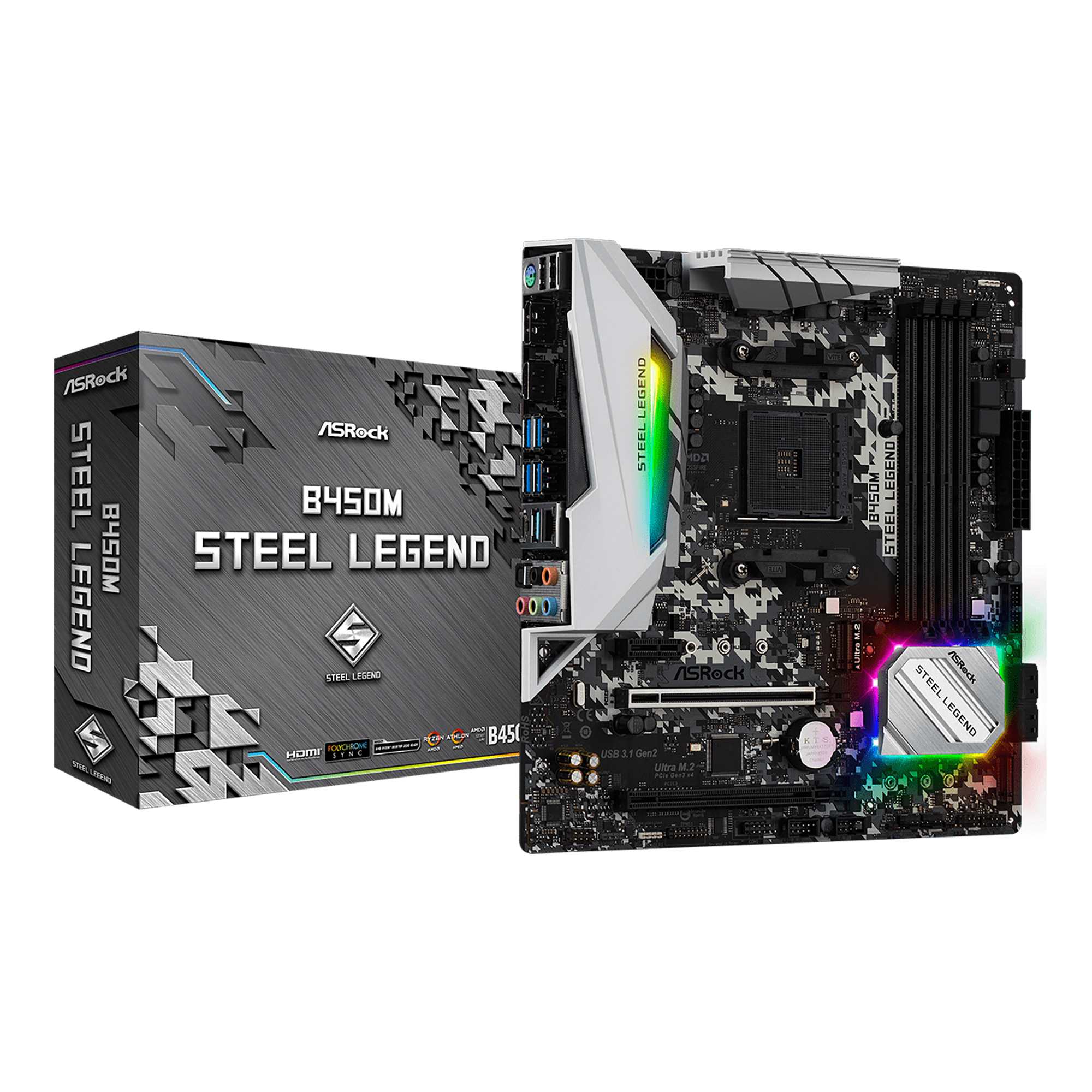 B450 steel legend Ryzen 7 3700X 32GB セット HexxuZ | Tarjeta Madre Asrock B450M Steel Legend Socket AM4