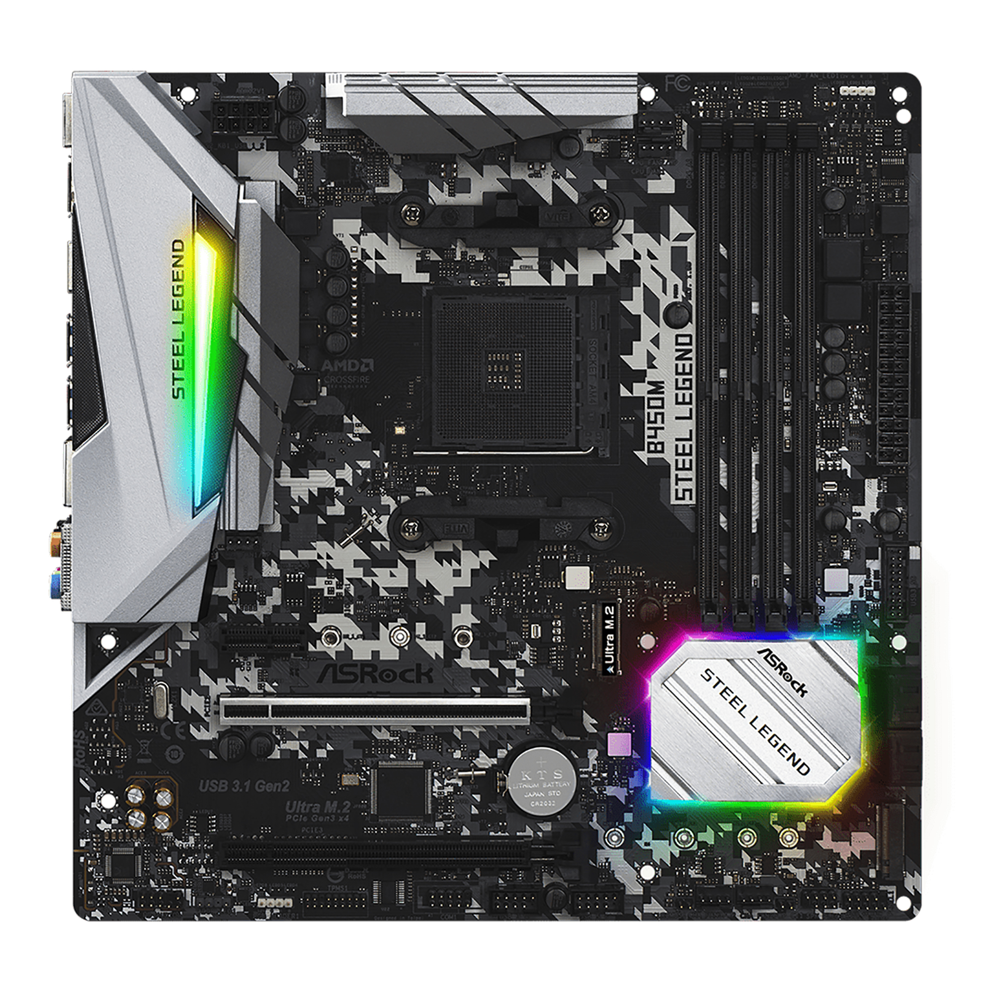HexxuZ | Tarjeta Madre Asrock B450M Steel Legend Socket AM4