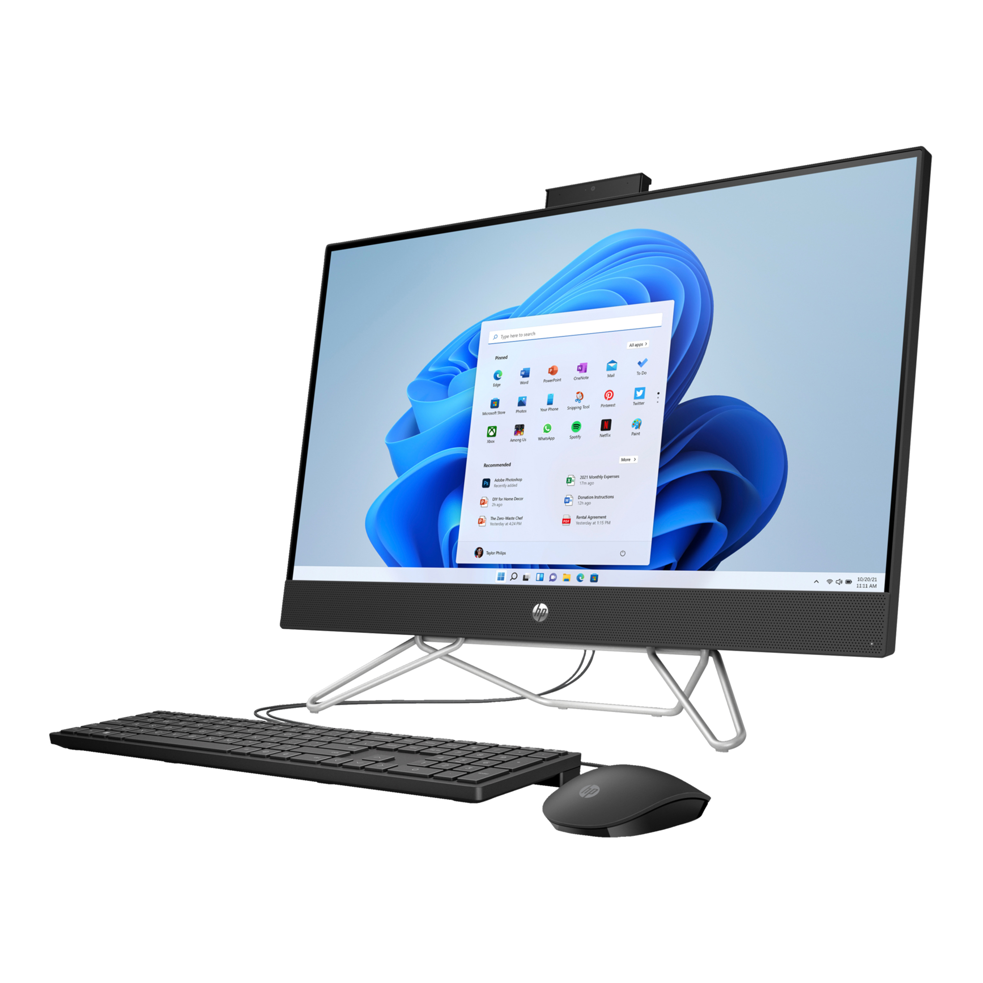 All in One Hp 27'' Ryzen 5 8gb 256gb 1tb Win11 PcService