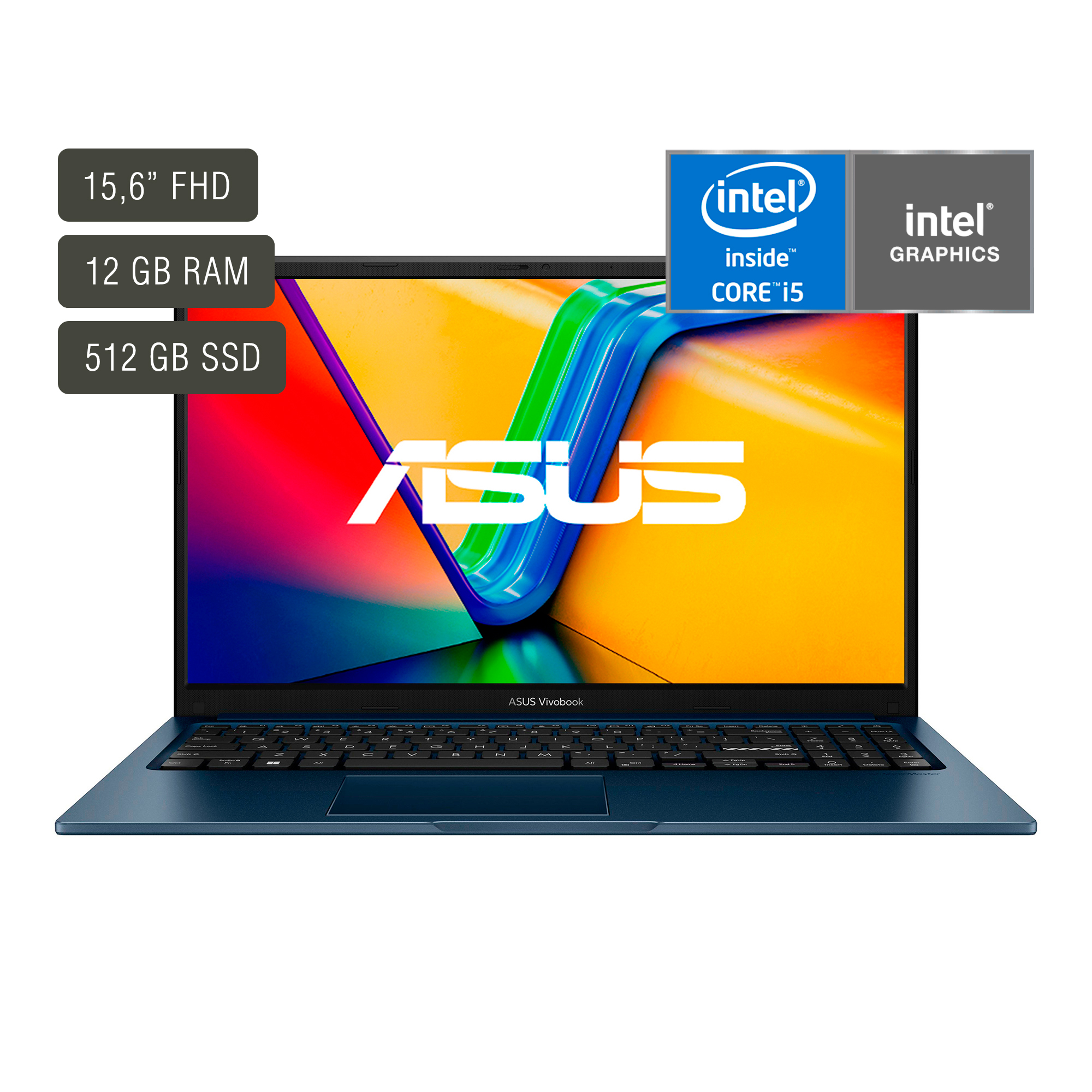 Notebook Asus Vivobook 15,6'' Core I5 12gb 512gb Win11 Pro