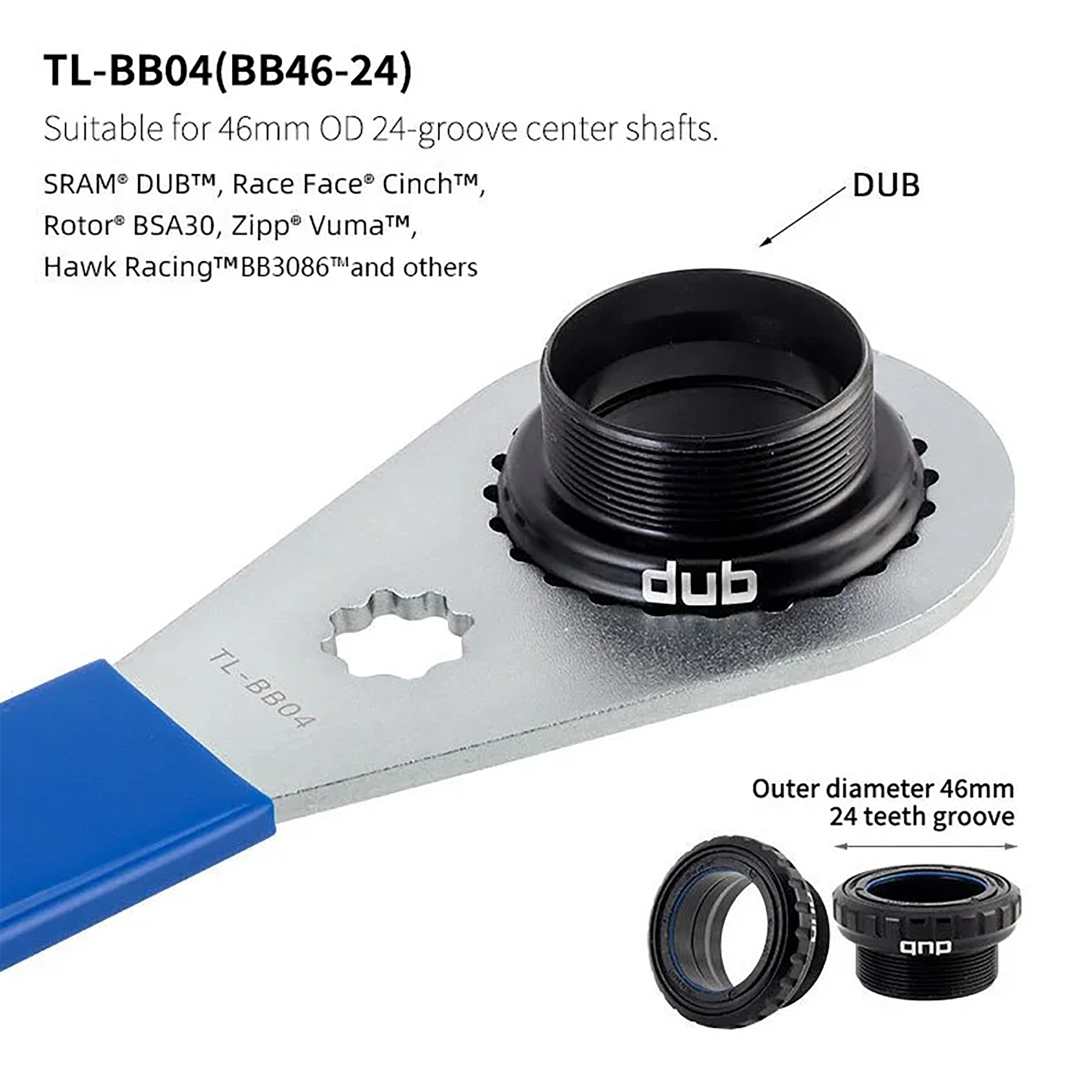 Llave De Extracción Toopre Tl-bb04 46mm 24 Dientes