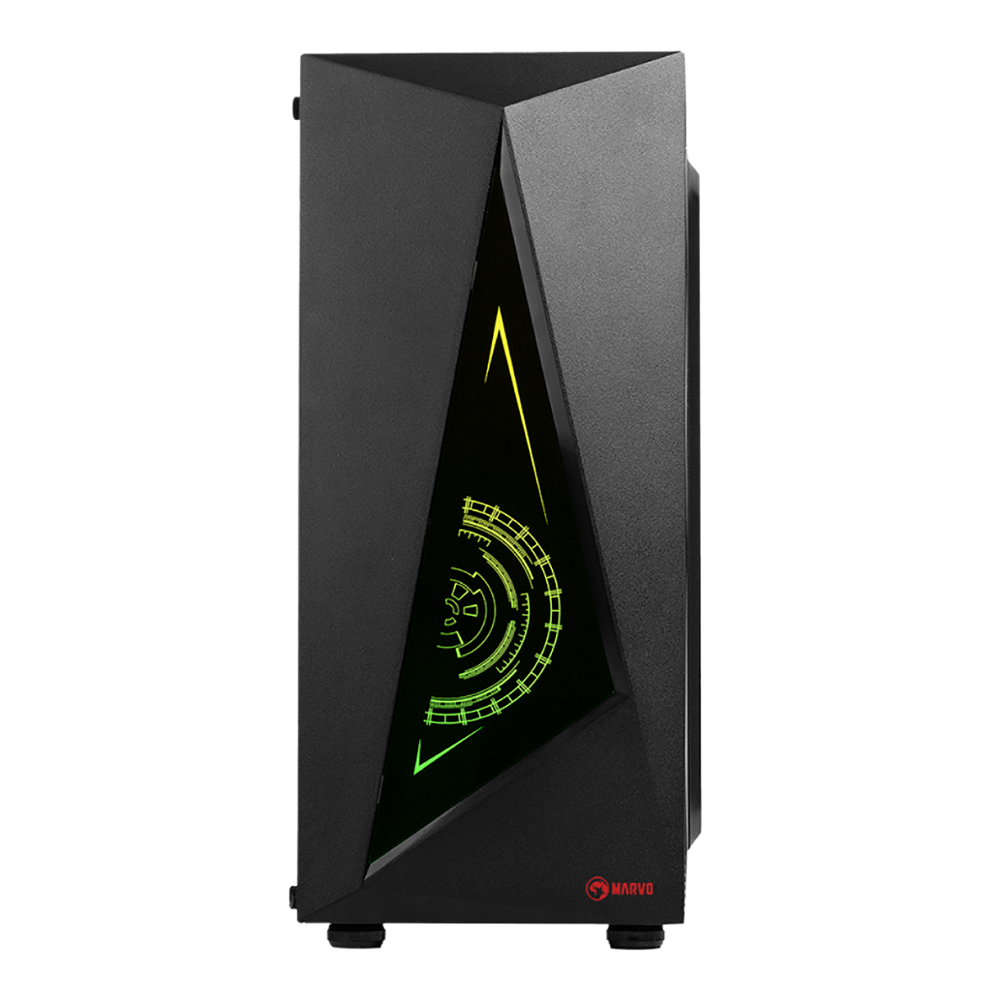 Gabinete Gaming Marvo Ca-119 Panel RGB Mid Tower Atx