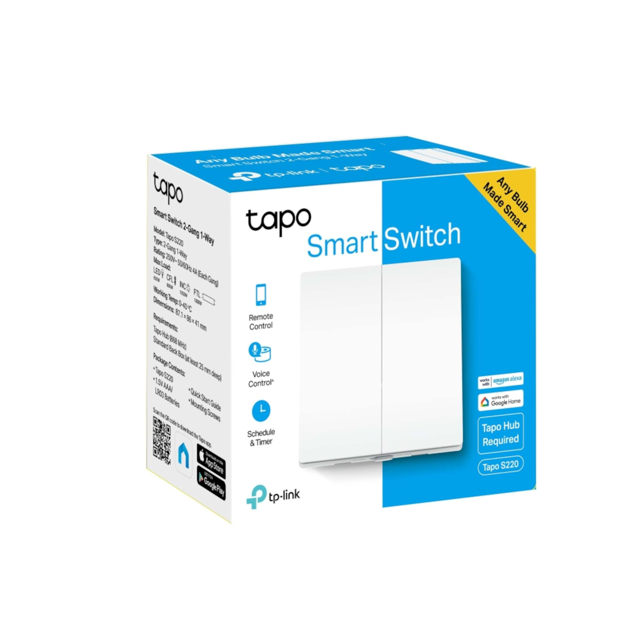 Interruptor Inteligente De Pared Para Luz Tp-Link Tapo S220