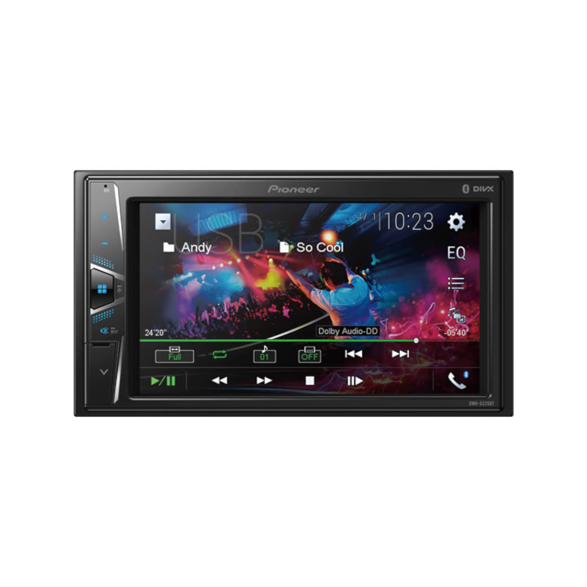 Radio Para Auto Pioneer Dmh-g225bt Con Pantalla Tctil 6,2