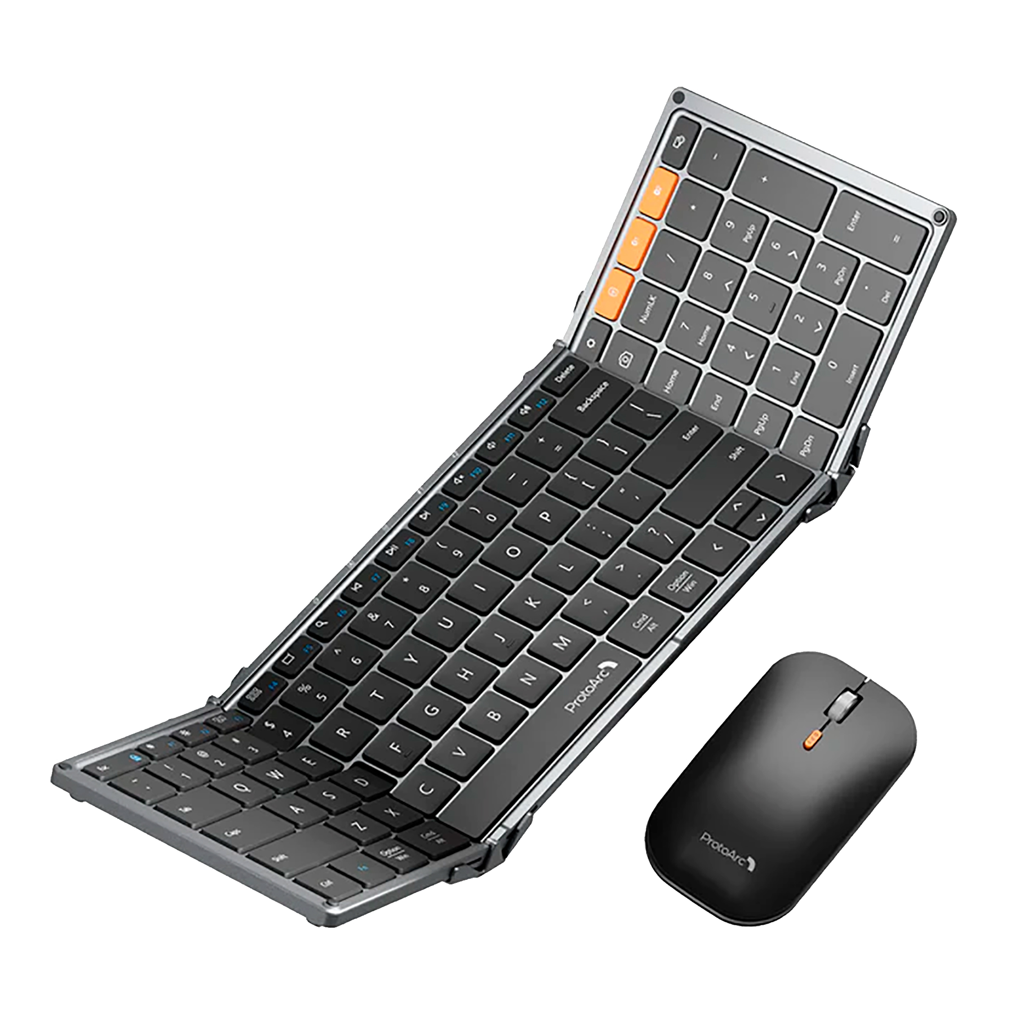 Combo Mouse Y Teclado Bluetooth + Hub Y Cargador ProtoArc Xkm01-lx