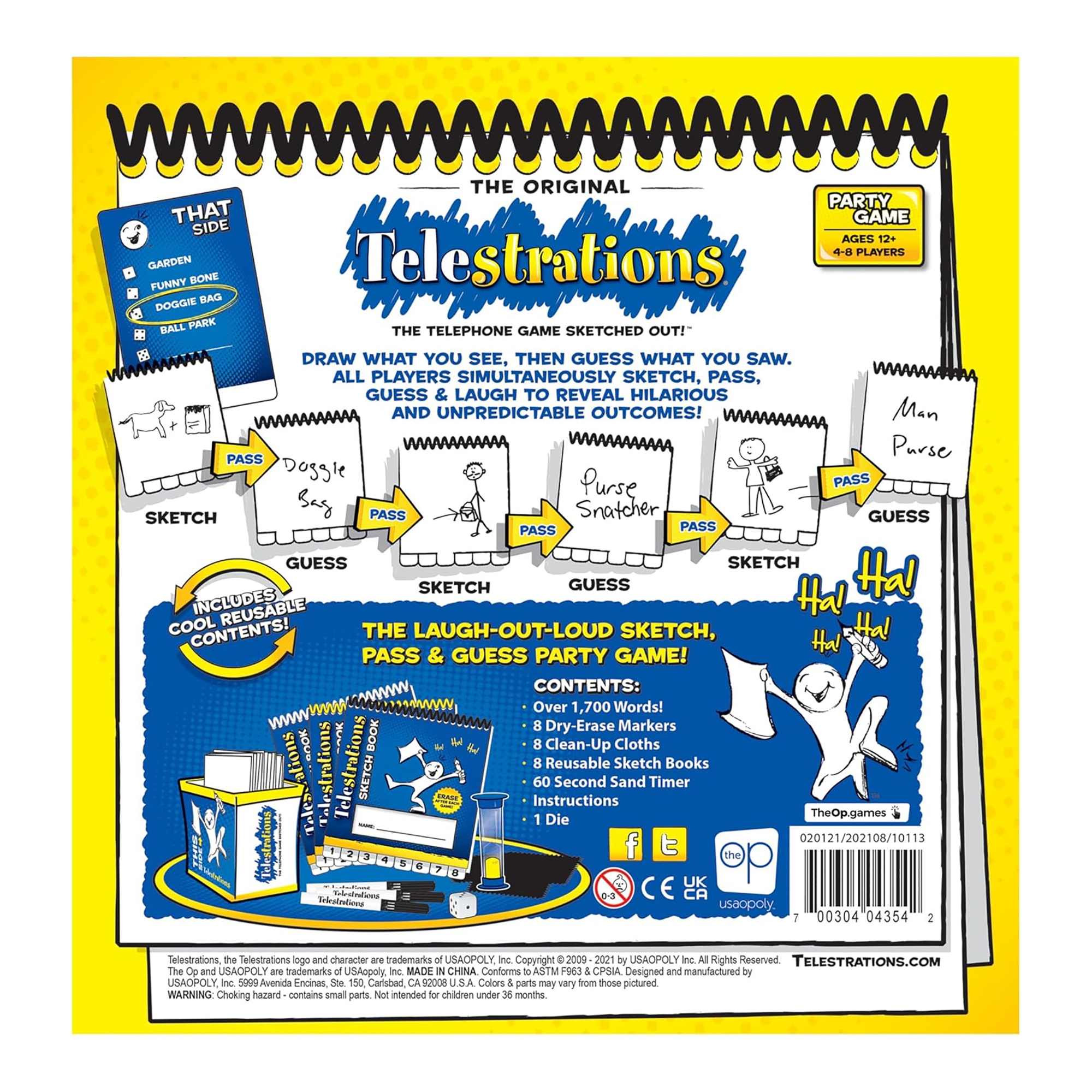 Juego De Mesa Usaopoly Telestrations +12