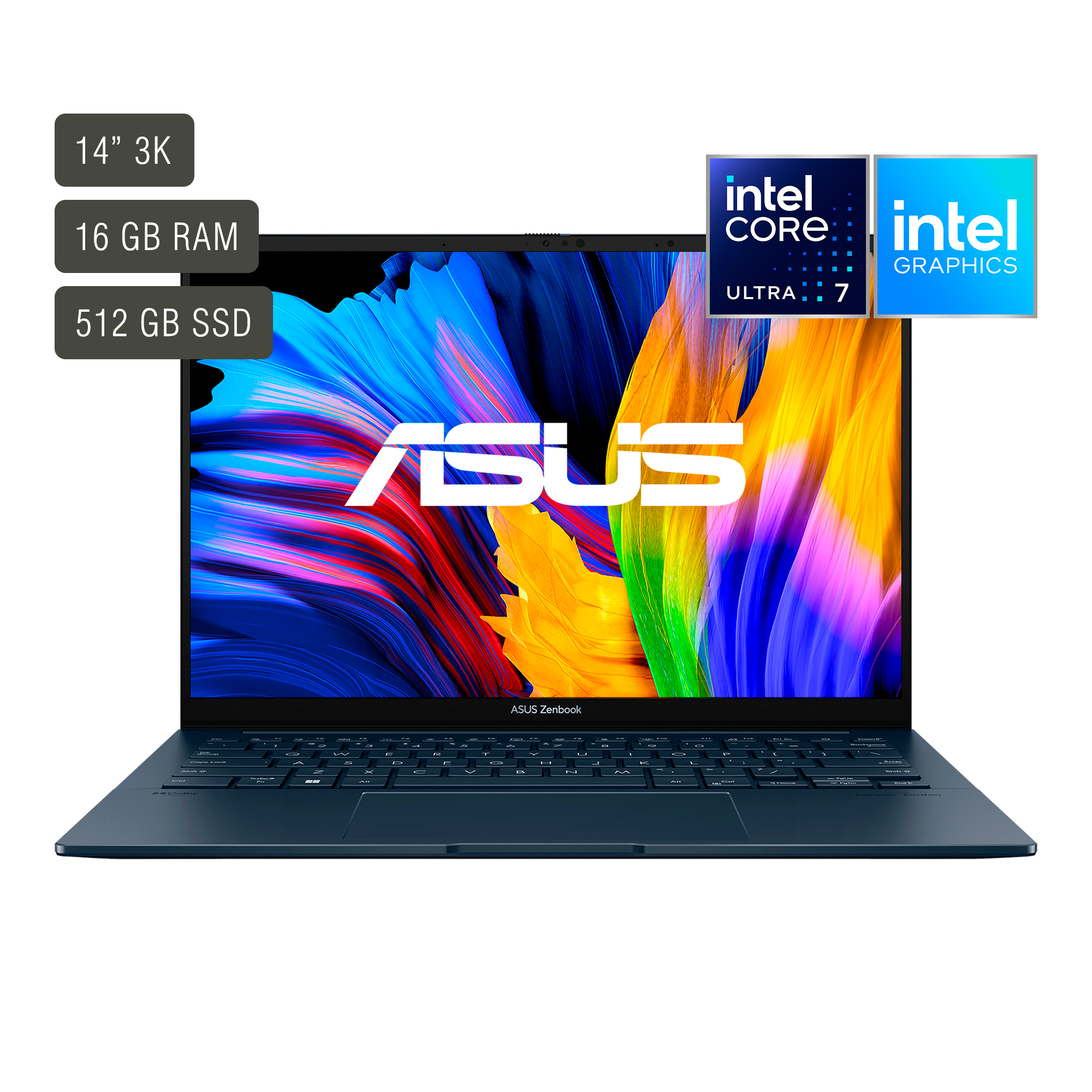 Notebook Asus Zenbook 14'' Oled Core Ultra 7 16gb 512gb W11