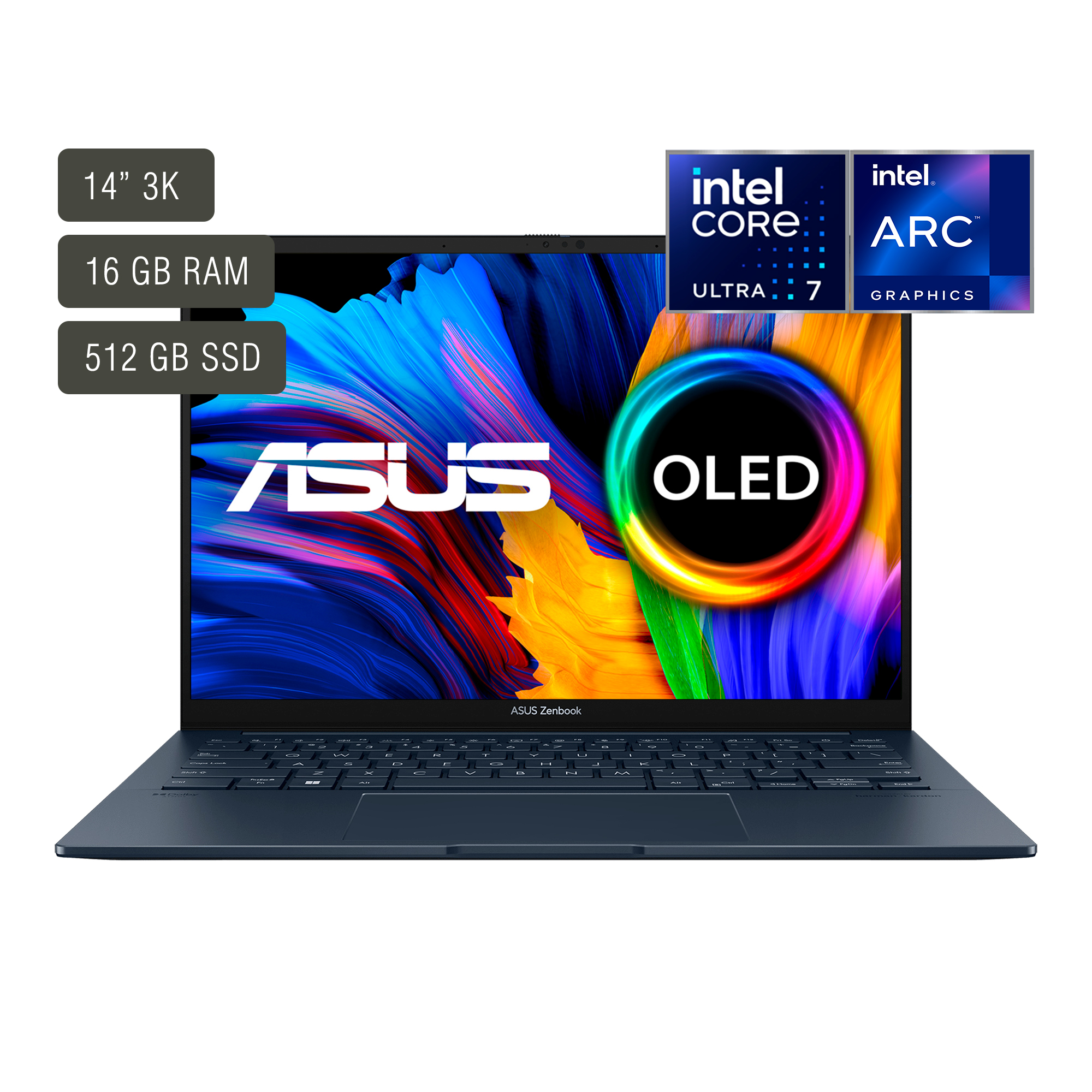 Notebook Asus Zenbook 14'' Oled Core Ultra 7 16gb 512gb W11