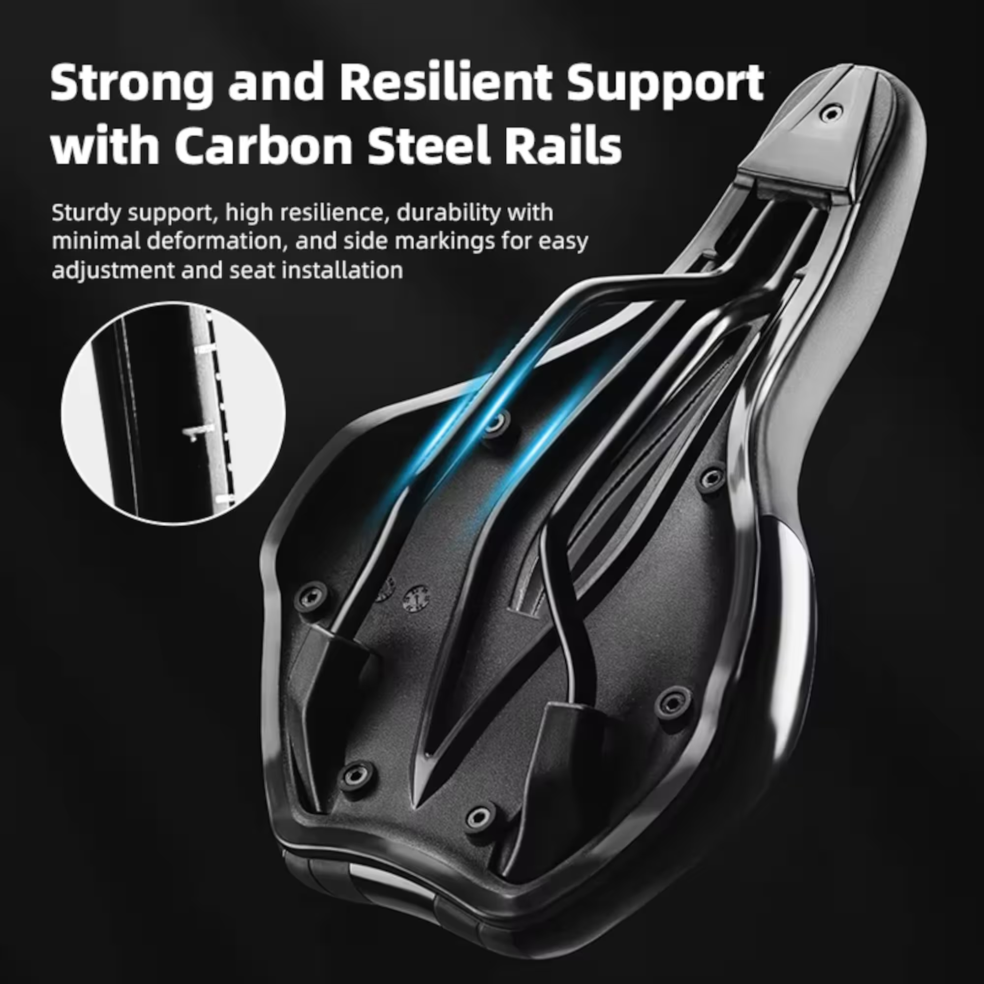 Asiento Rockbros Para Bicicleta Mtb Cuero Antideslizante