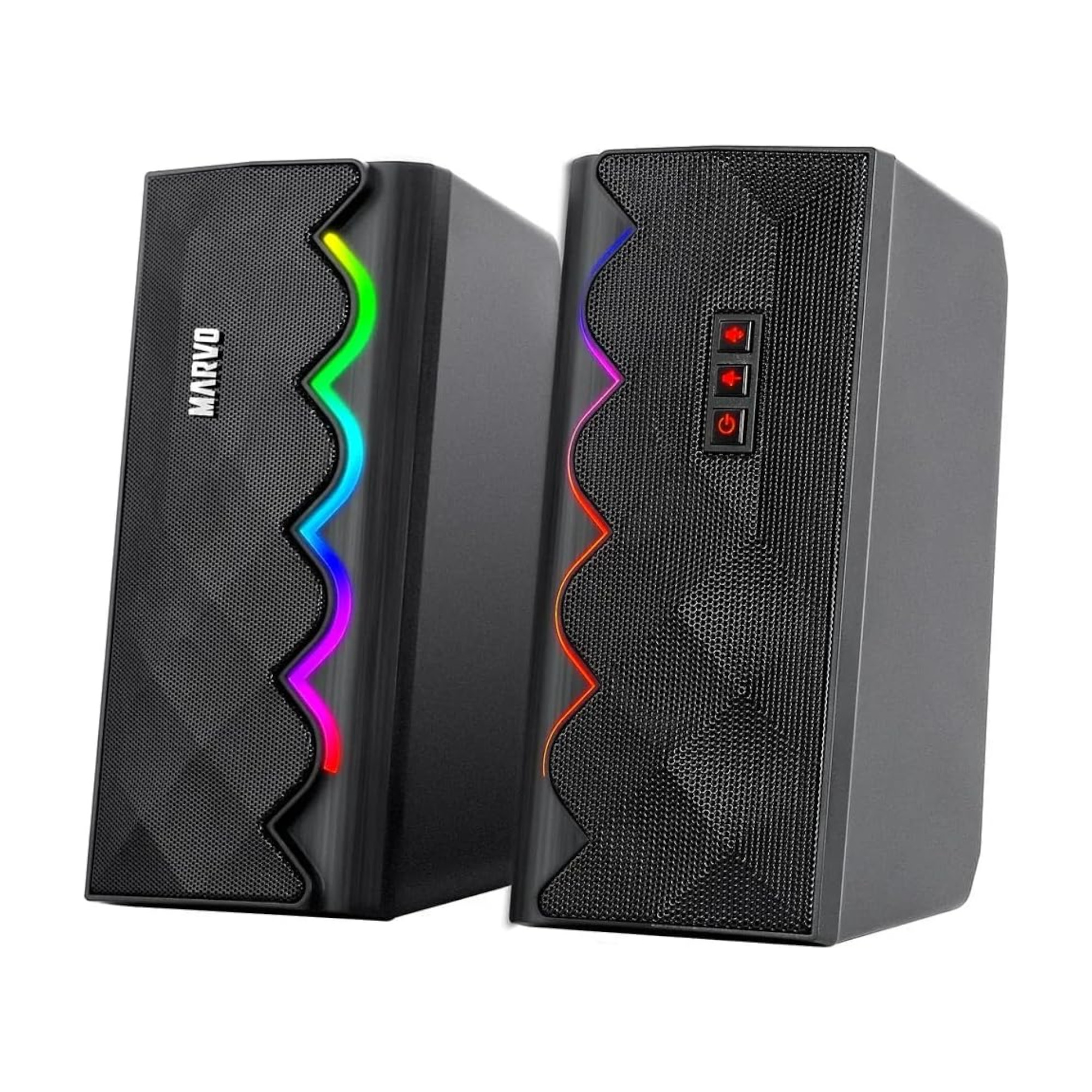 Parlantes Gaming Pc Marvo Bluetooth Con Iluminacin Rgb