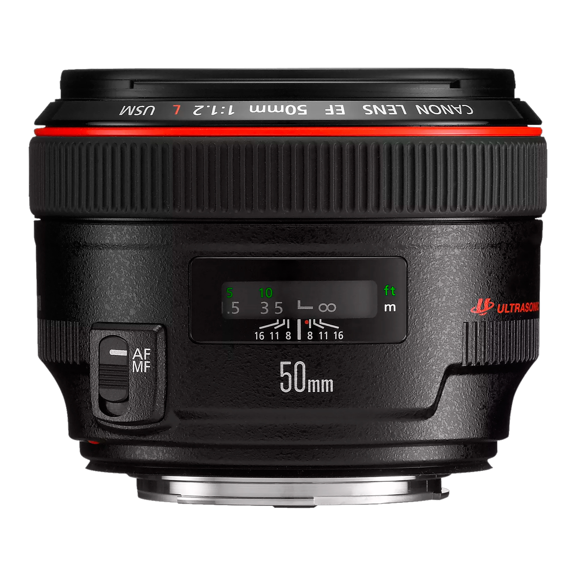 Lente Canon EF 50mm F/1.2L USM Aumento Mximo 0,15x