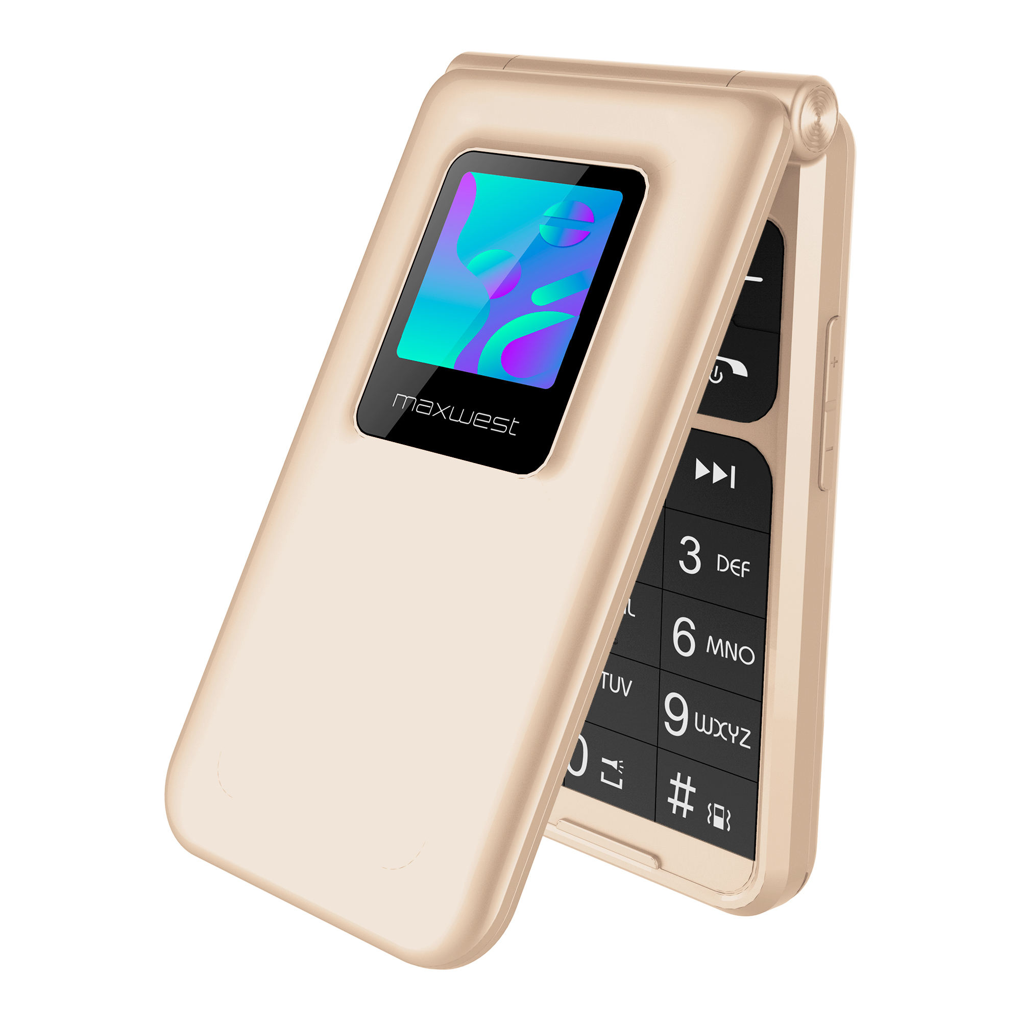 Maxwest Neo Flip 2,4'' + 1,3'' 4G 64mb 128mb Cmara