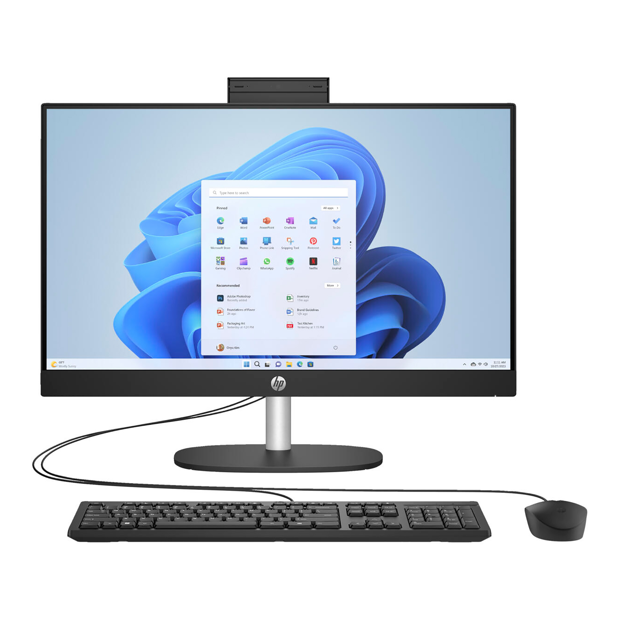 Equipo All In One Hp 23,8'' Táctil Ryzen 5 16gb 512gb Win11