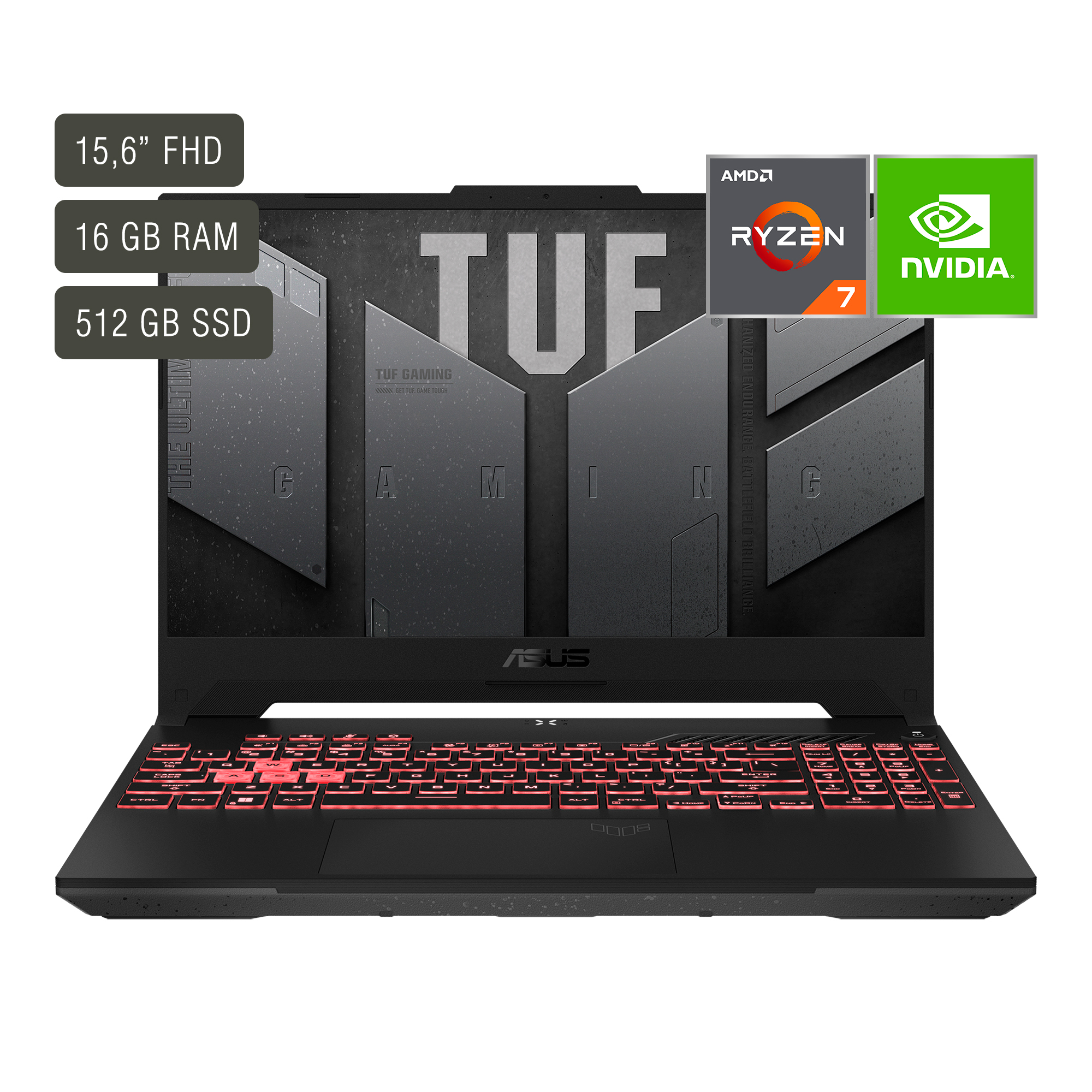 Notebook Gamer Asus 15,6'' Ryzen 7 16gb 512gb Rtx4050
