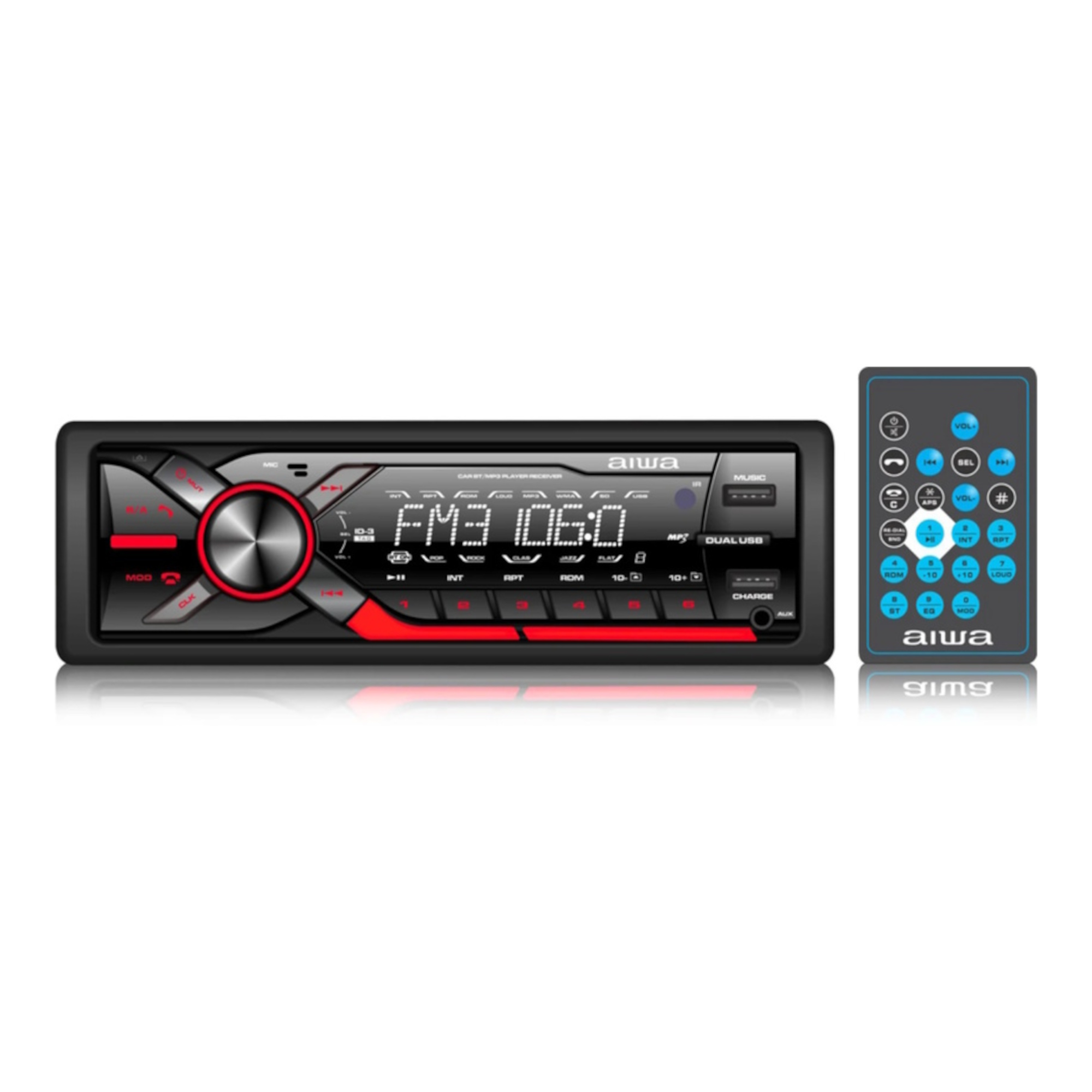 Radio Para Auto Aiwa Awc2016bt Bt Fm