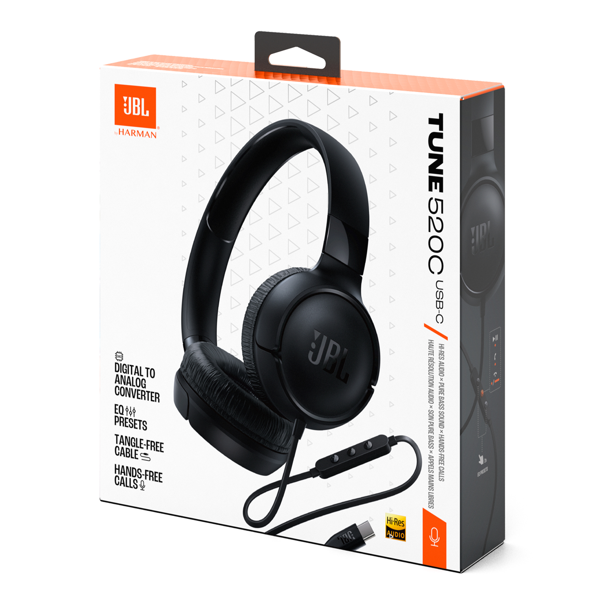 Auriculares Cableados Usb C Jbl Tune 520c 32mm