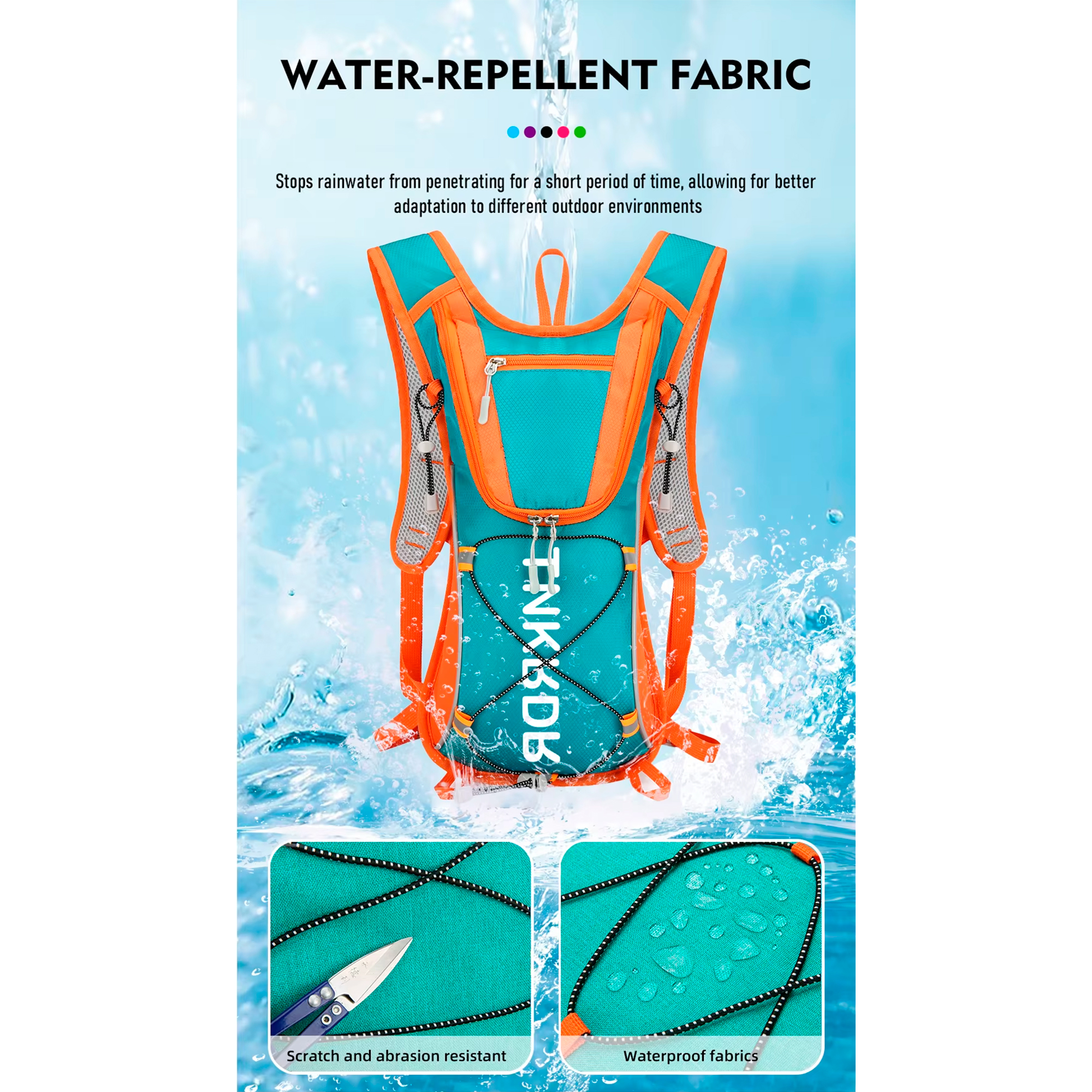 Mochila De Hidratación Thinkrider Repelente Al Agua 10L