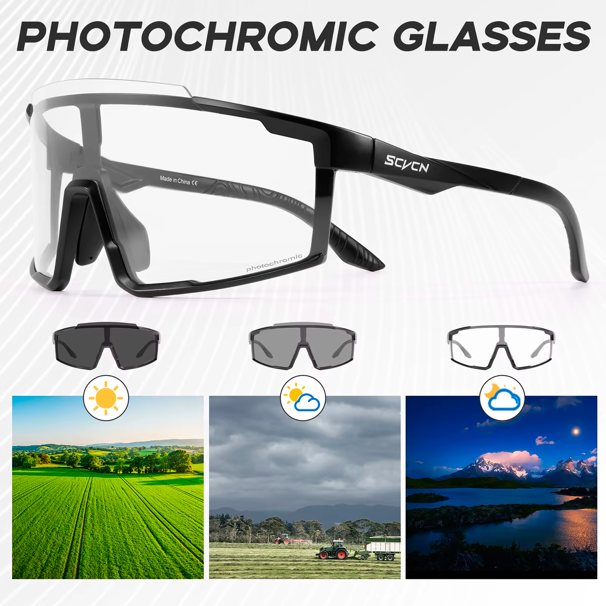 Lentes Deportivos Fotocromáticos Thinkrider Uv400