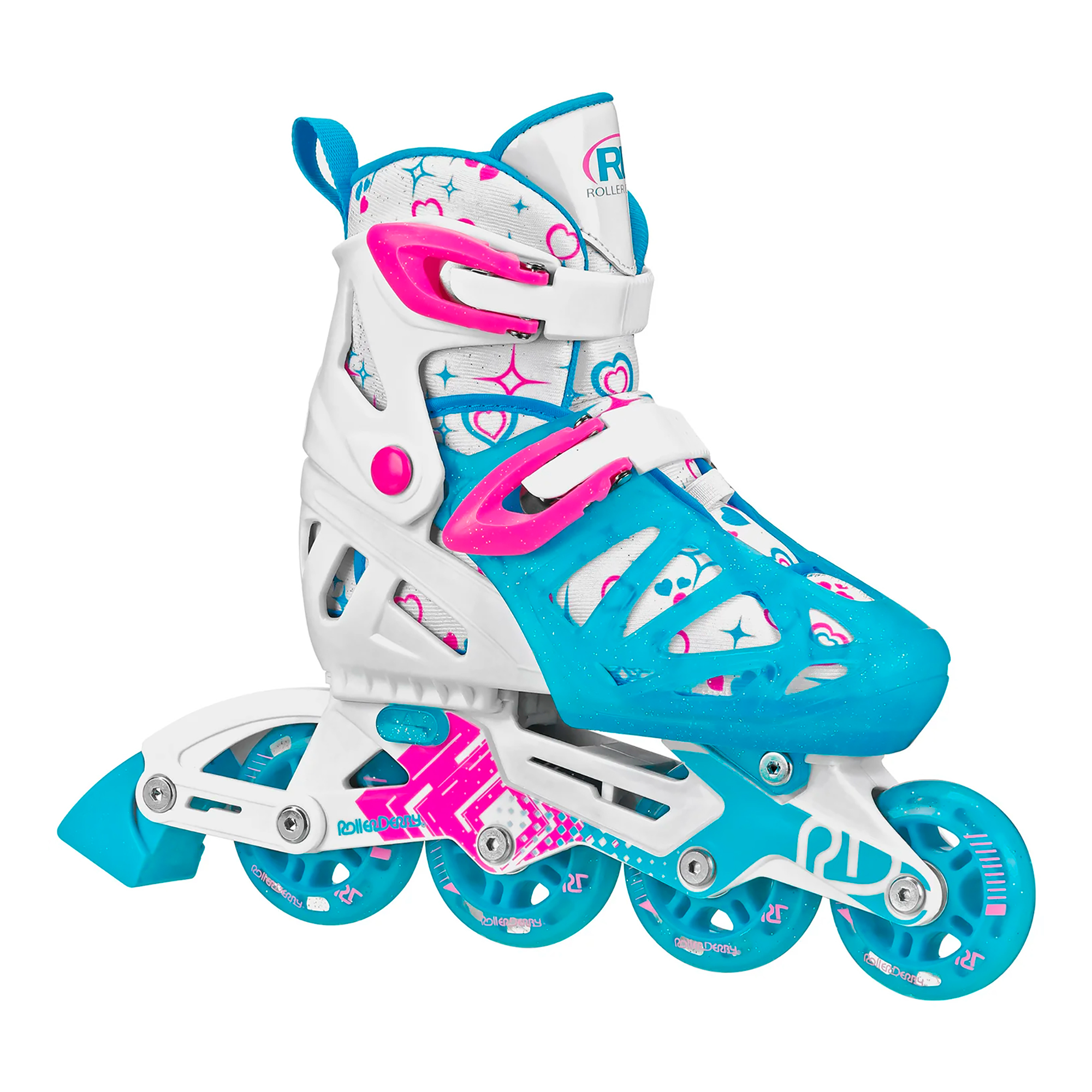 Patines Ajustables Para Nios Roller Derby Tracer Talle 12J-1
