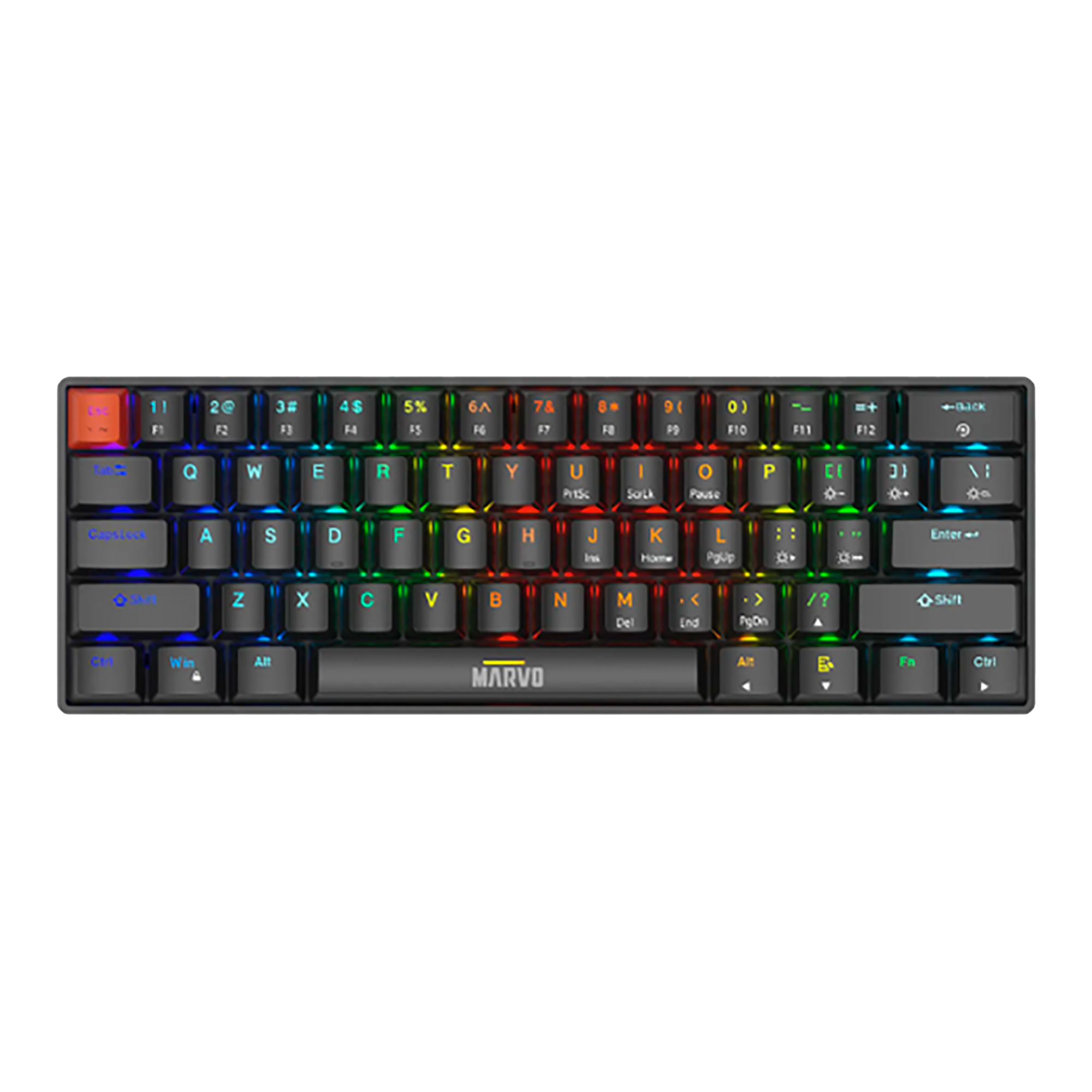 Teclado Gaming Espa�ol Marvo Kg933g Mec�nico Iluminaci�n