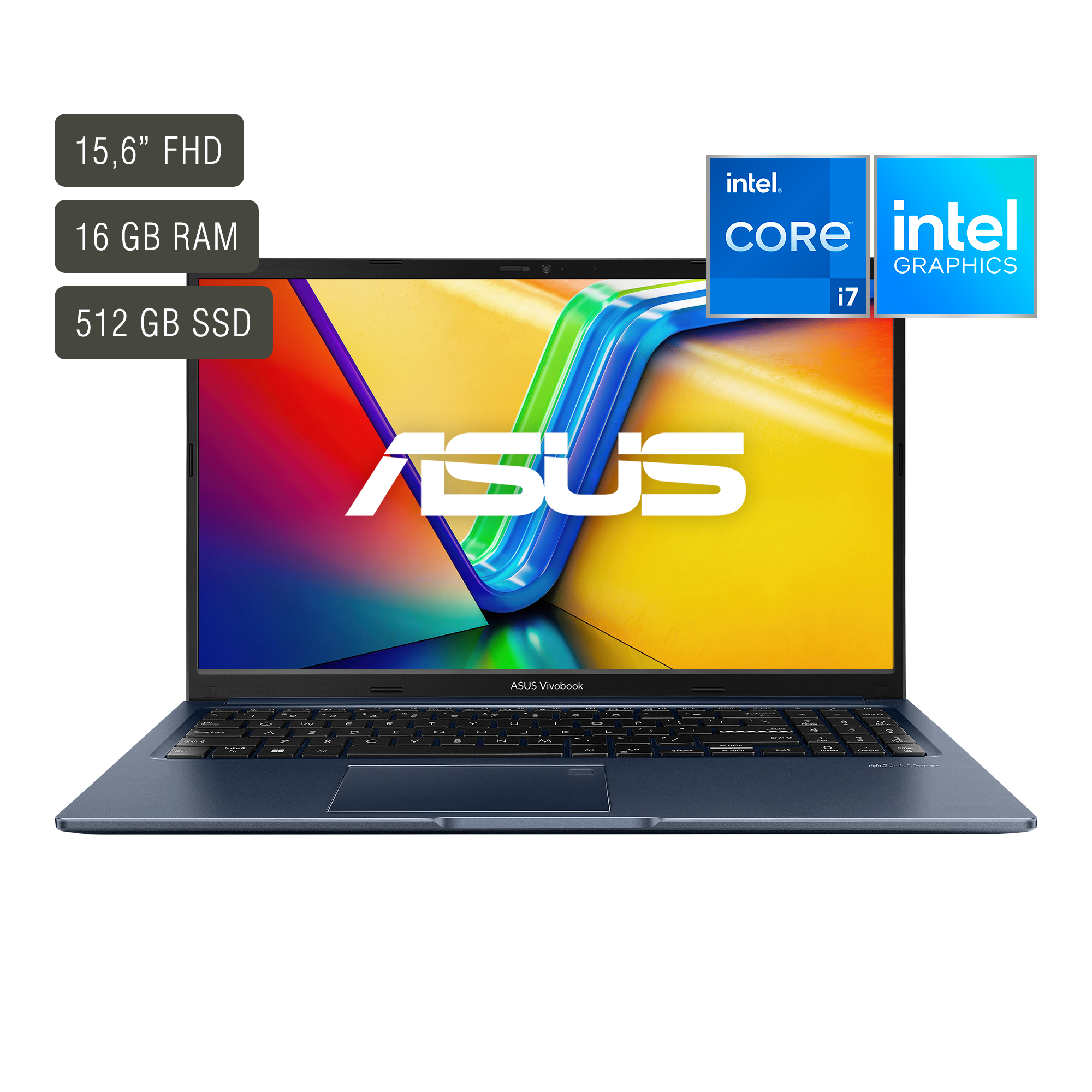 Notebook Asus Vivobook 15,6'' Core I7 16gb 512gb Win11