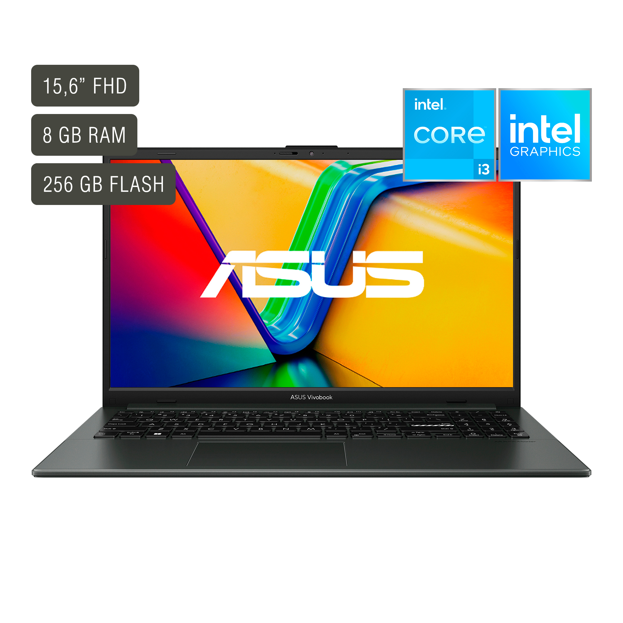 Notebook Asus Vivobook 15,6'' Core I3 8gb 256gb