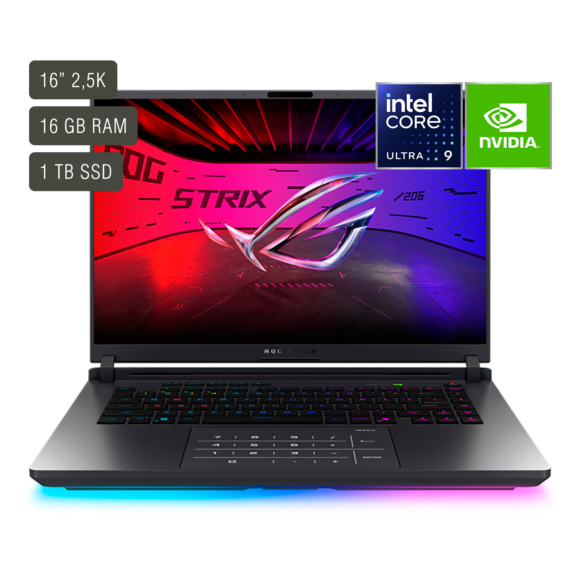 Notebook Gamer Asus Rog Strix 16'' Core Ultra 9 16gb 1tb Win11 Rtx5070ti
