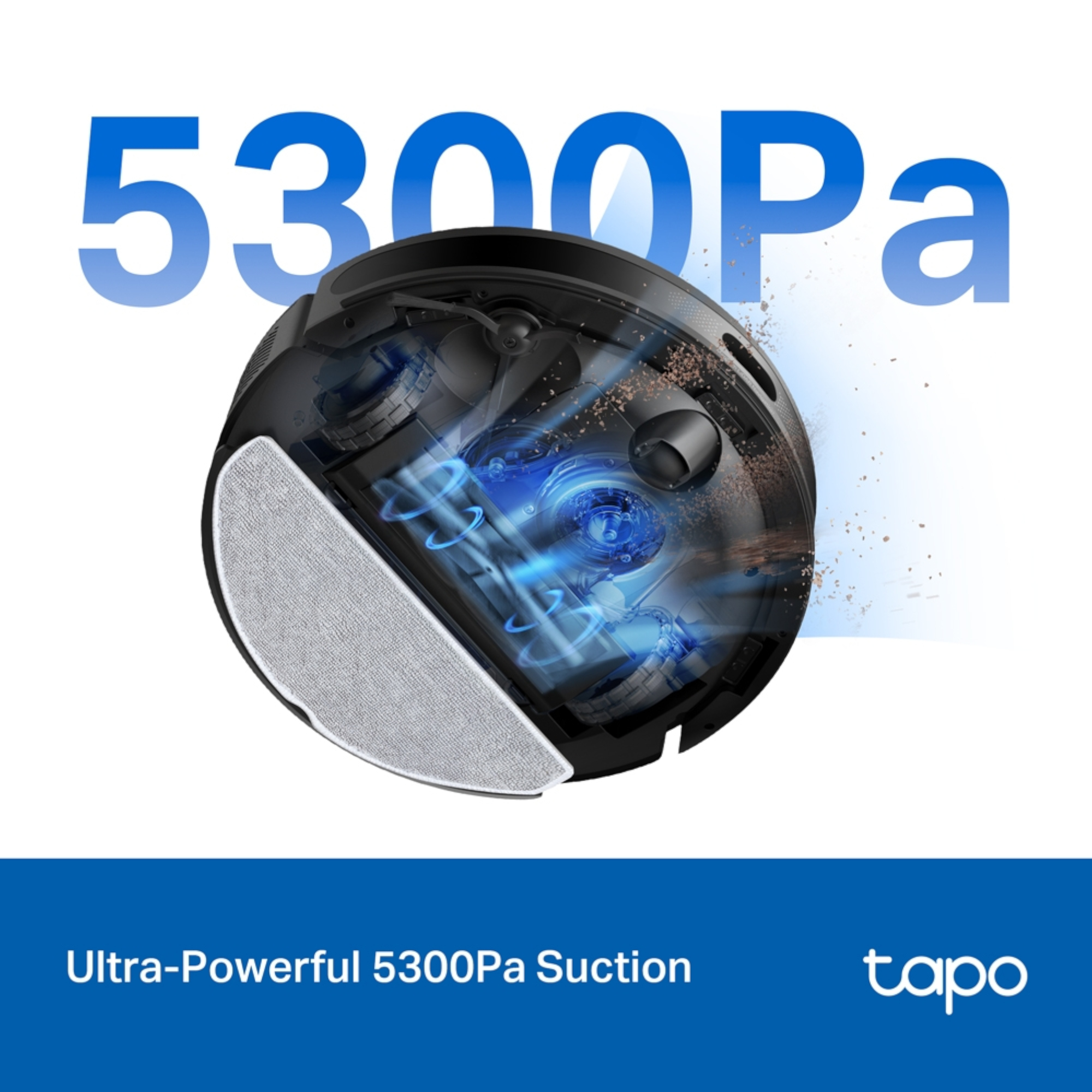 Aspiradora Robot Tp-Link Tapo Rv20 Max Plus Con Base Autovaciado 5300Pa