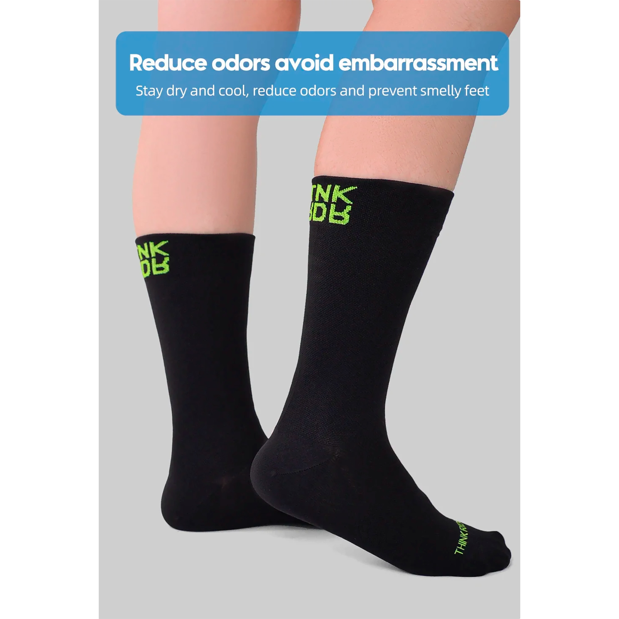 Medias Para Ciclismo Thinkrider Respirables Arco Y Talón Reforzados