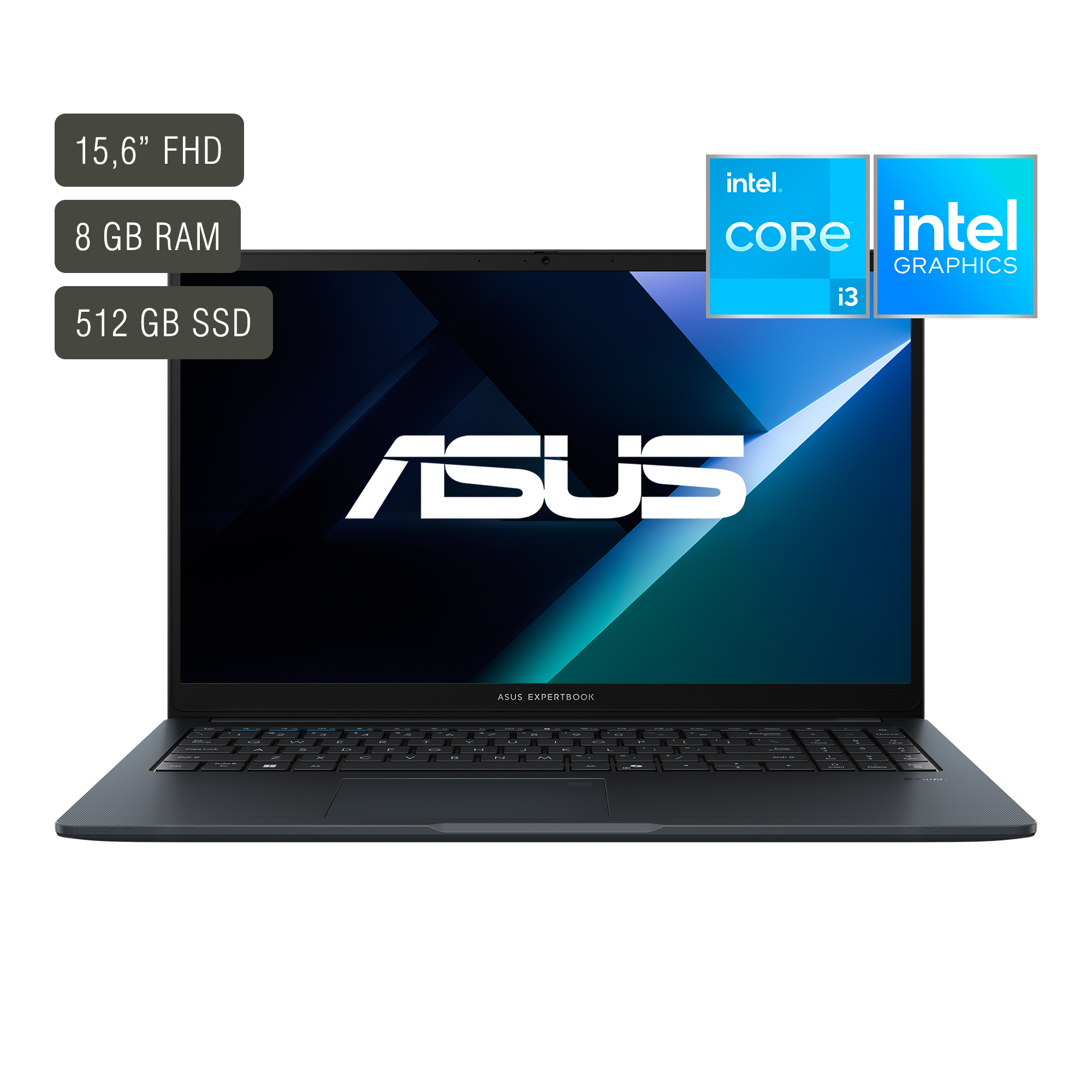 Notebook Asus ExpertBook B1 15,6'' Core I3 8gb 512gb