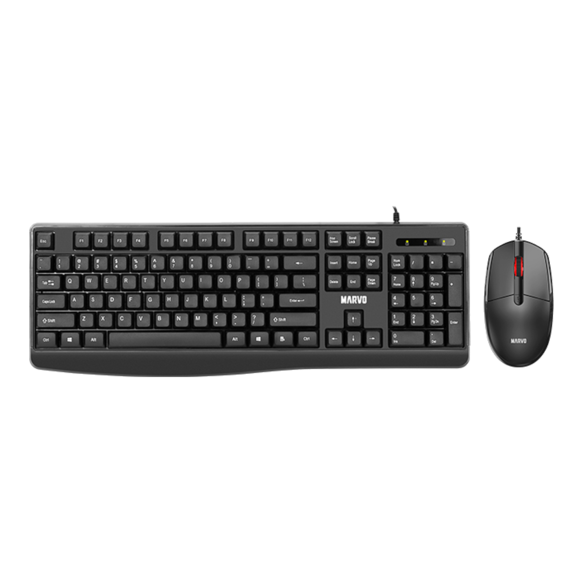 Combo Cableado Marvo 2en1 Mouse y Teclado Cm009 Espa�ol