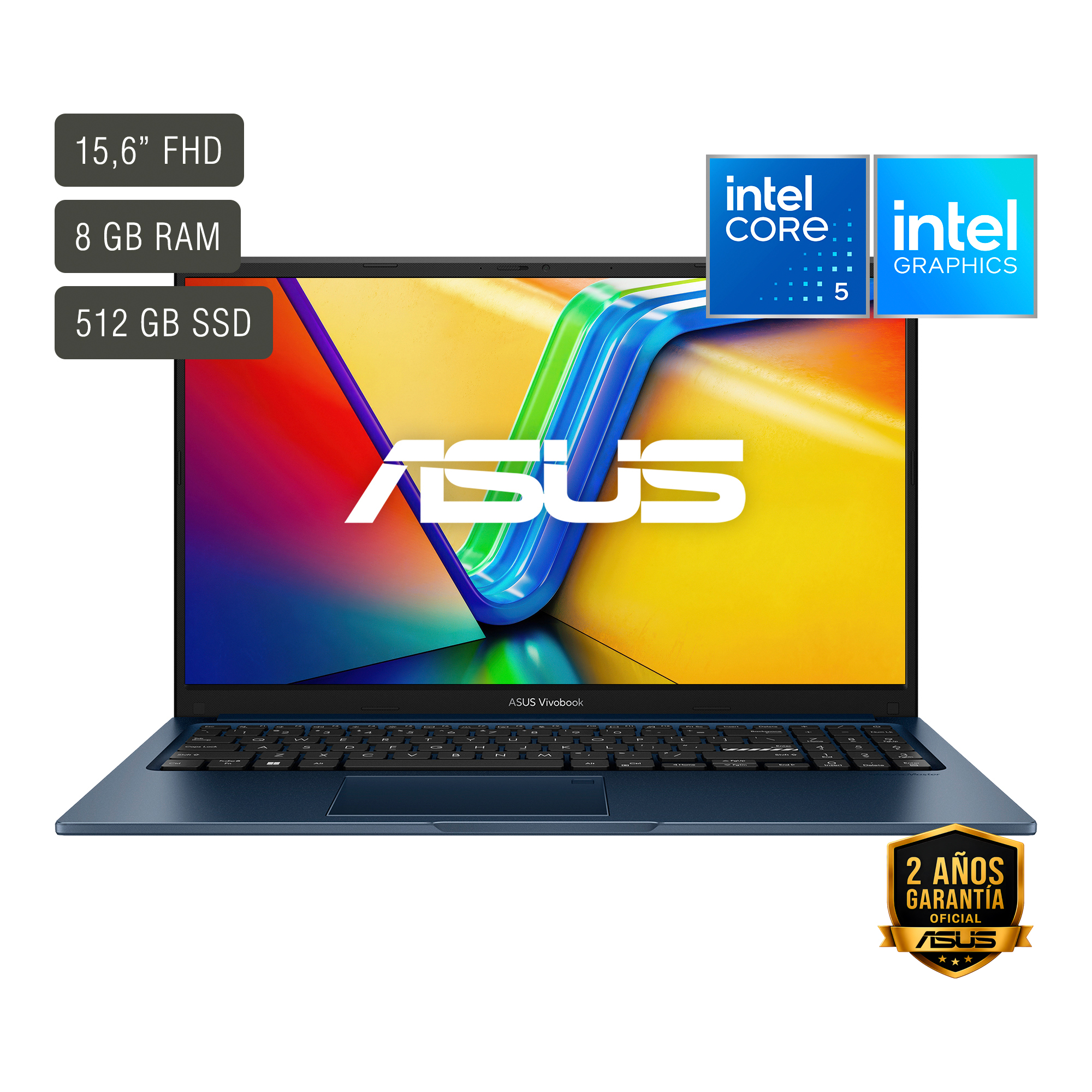 Notebook Asus Vivobook 15,6'' Core 5 8gb 512gb