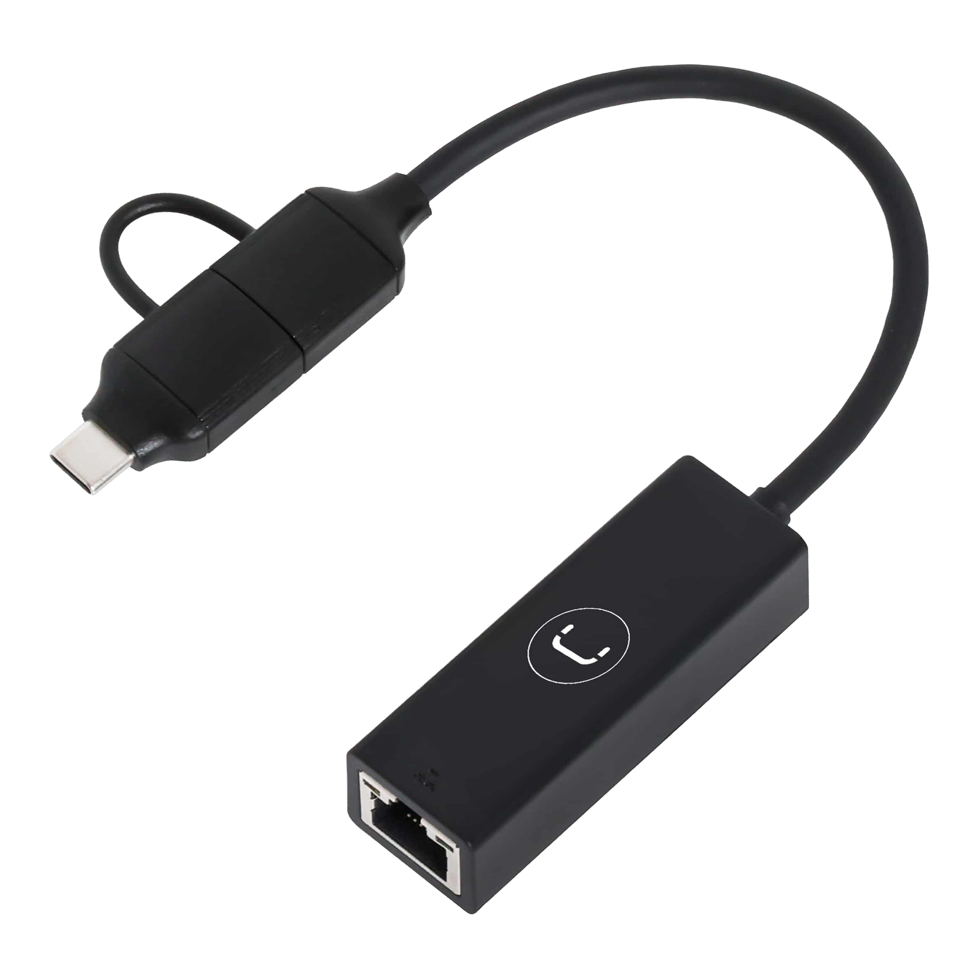 Adaptador Usb C / Usb A - Ethernet Unno Ad3007bk