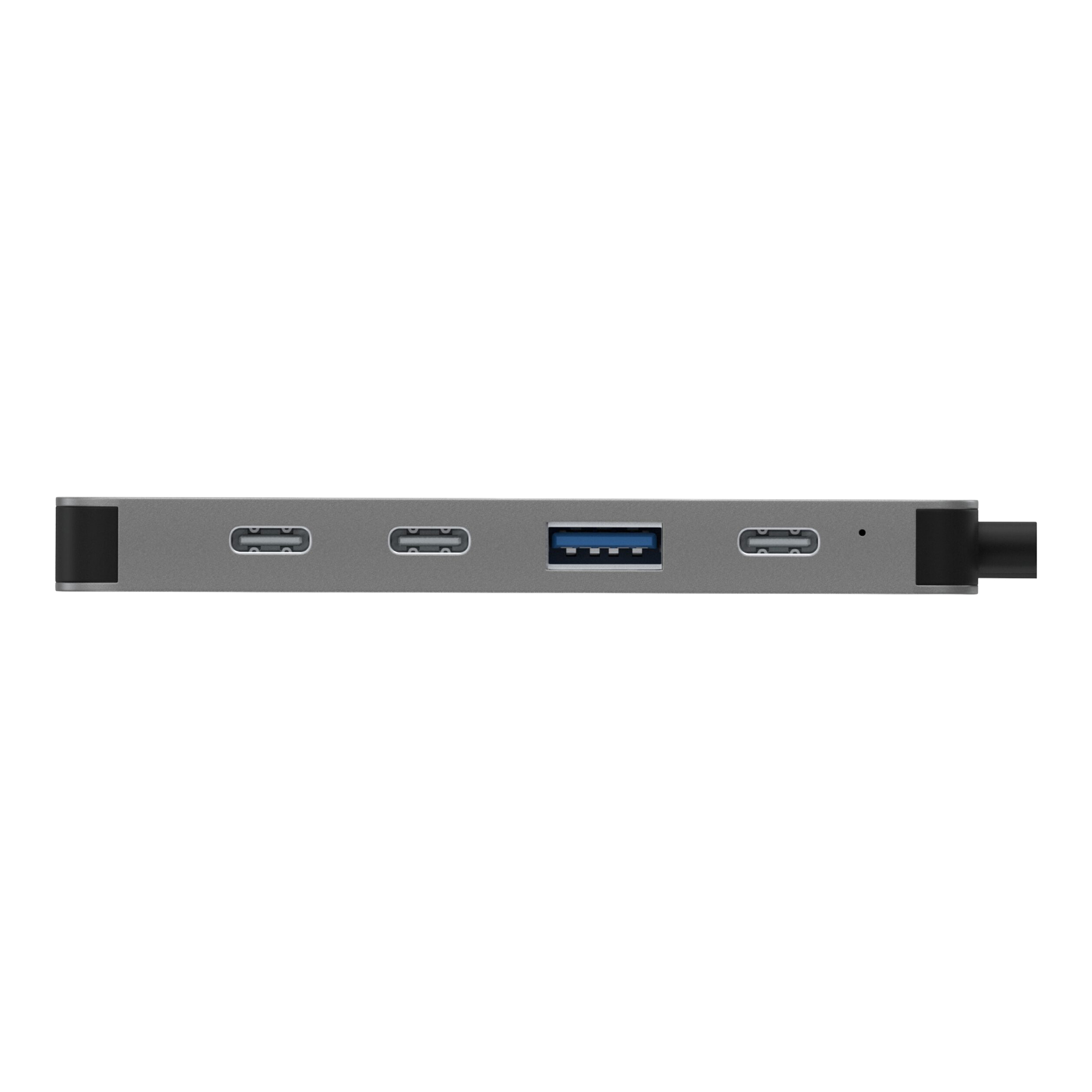 Hub 4 Puertos Unno Hb1012gy 2 Usb C / 2 Usb A