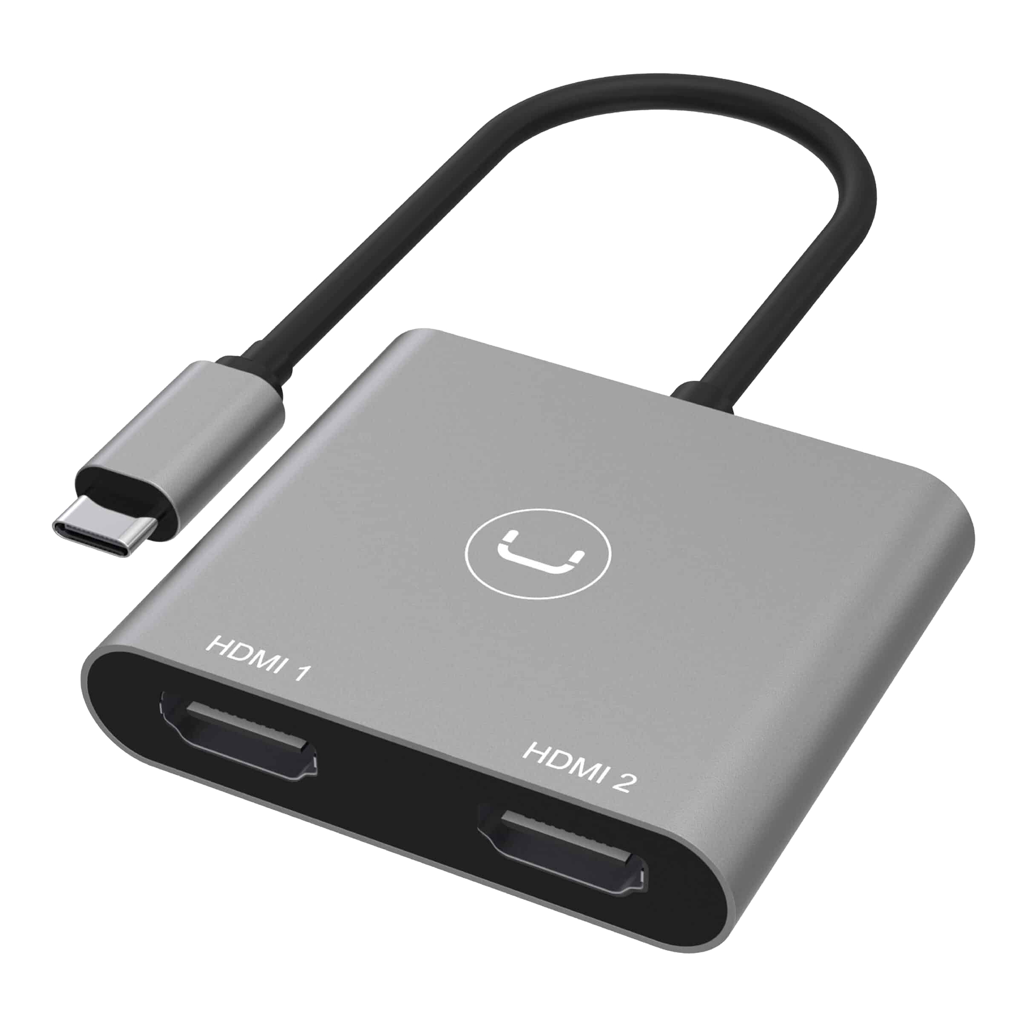 Hub 2 Puertos Unno Hb1103gy 2 Hdmi