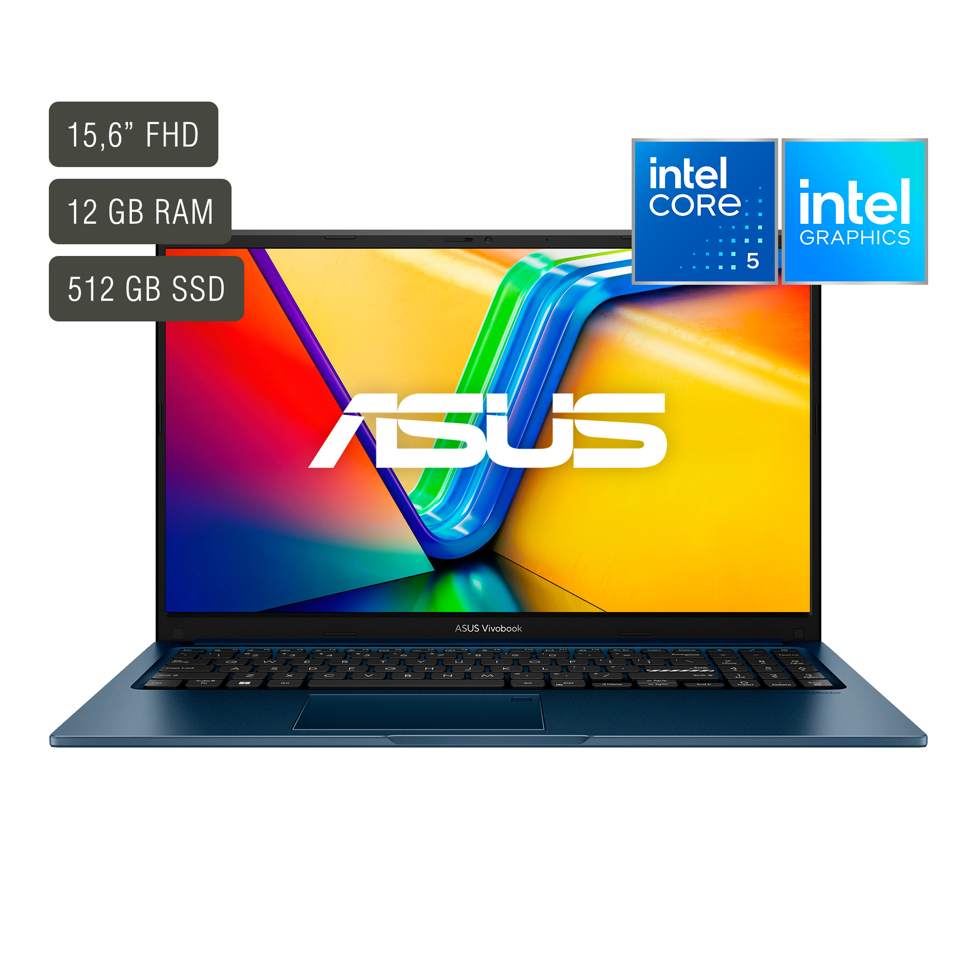 Notebook Asus Vivobook 15,6'' Core 5 12gb 512gb Win11