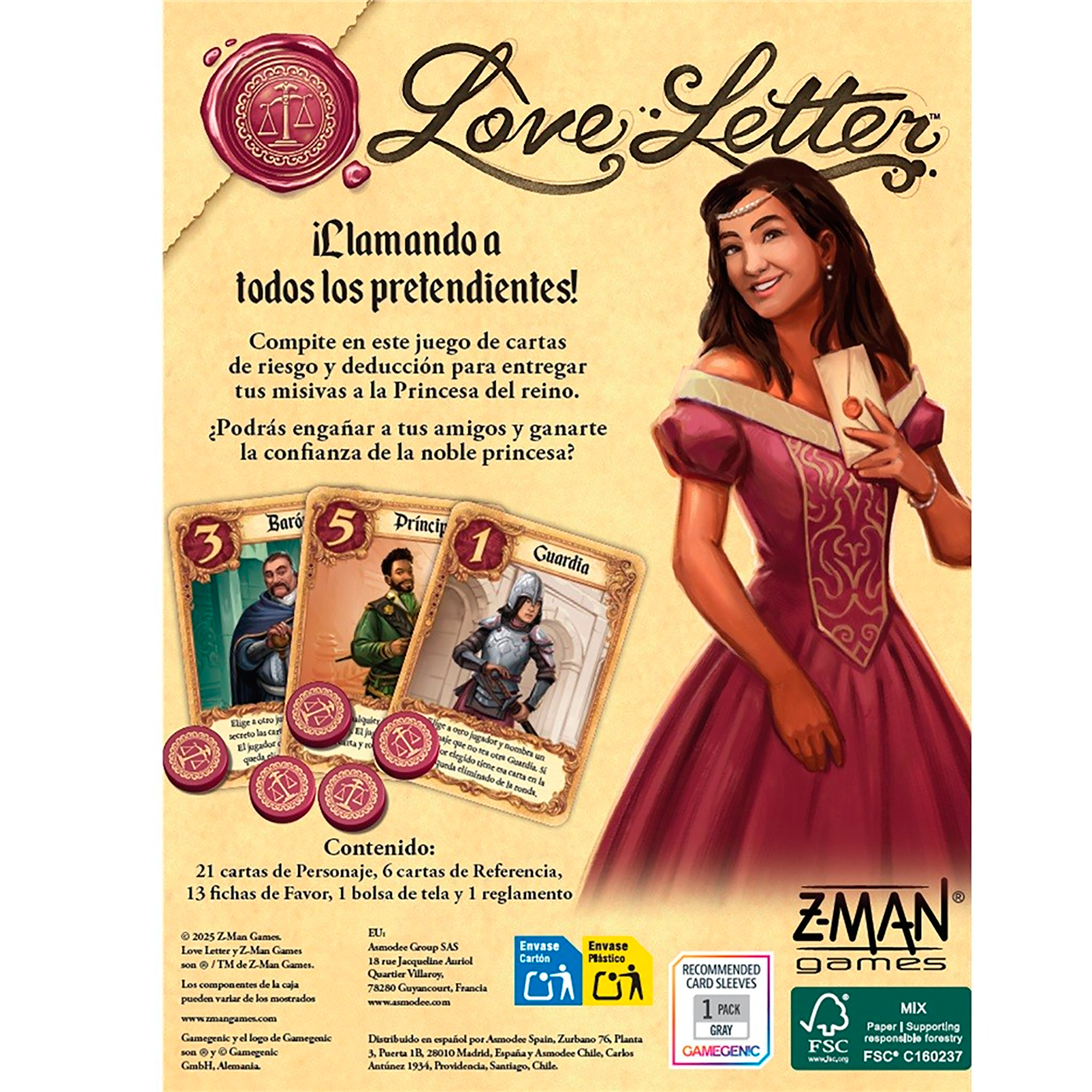 Juego de Mesa Love Letter Z-Man Games +10