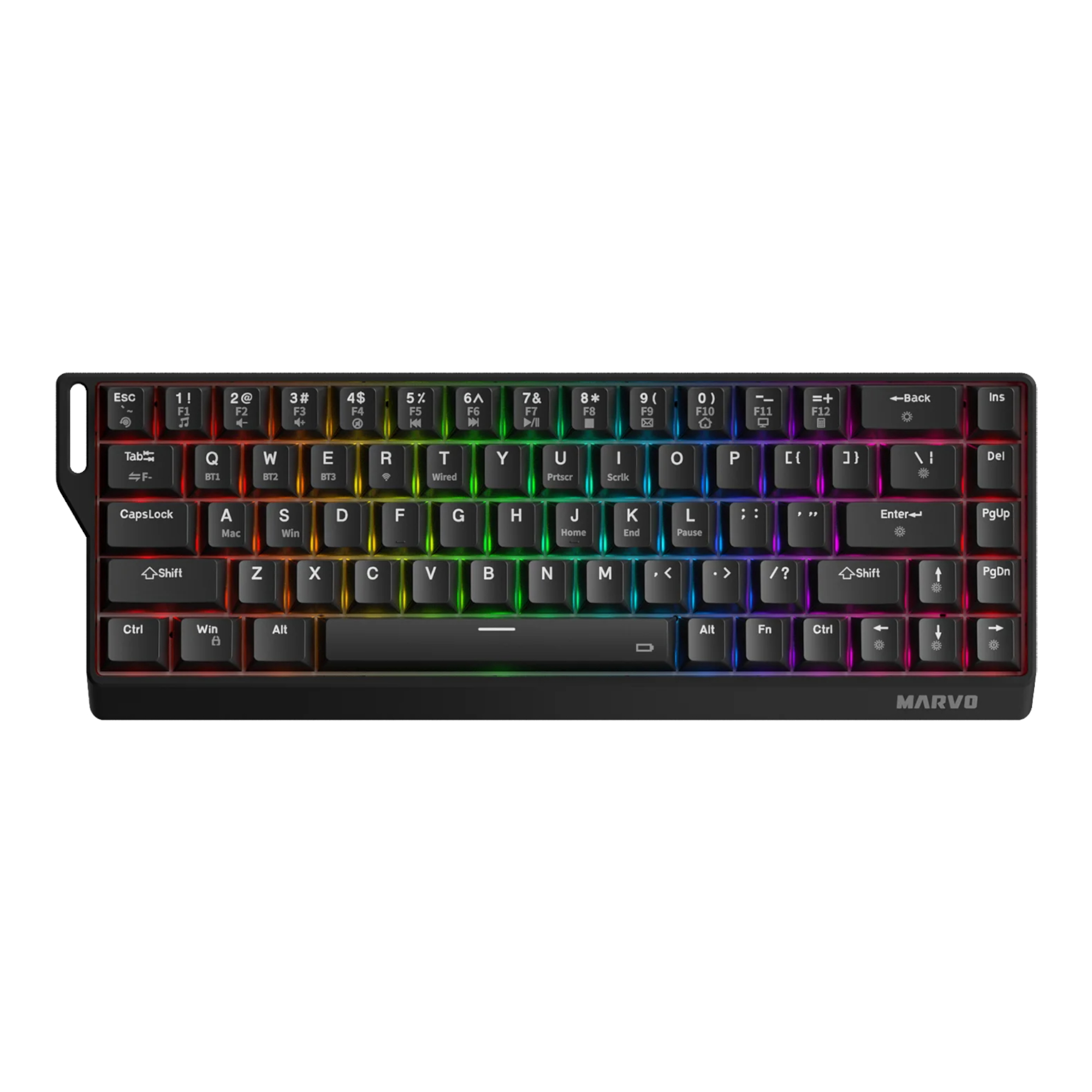 Teclado Gaming Inal�mbrico Marvo Kg965w Mec�nico Iluminaci�n Rgb