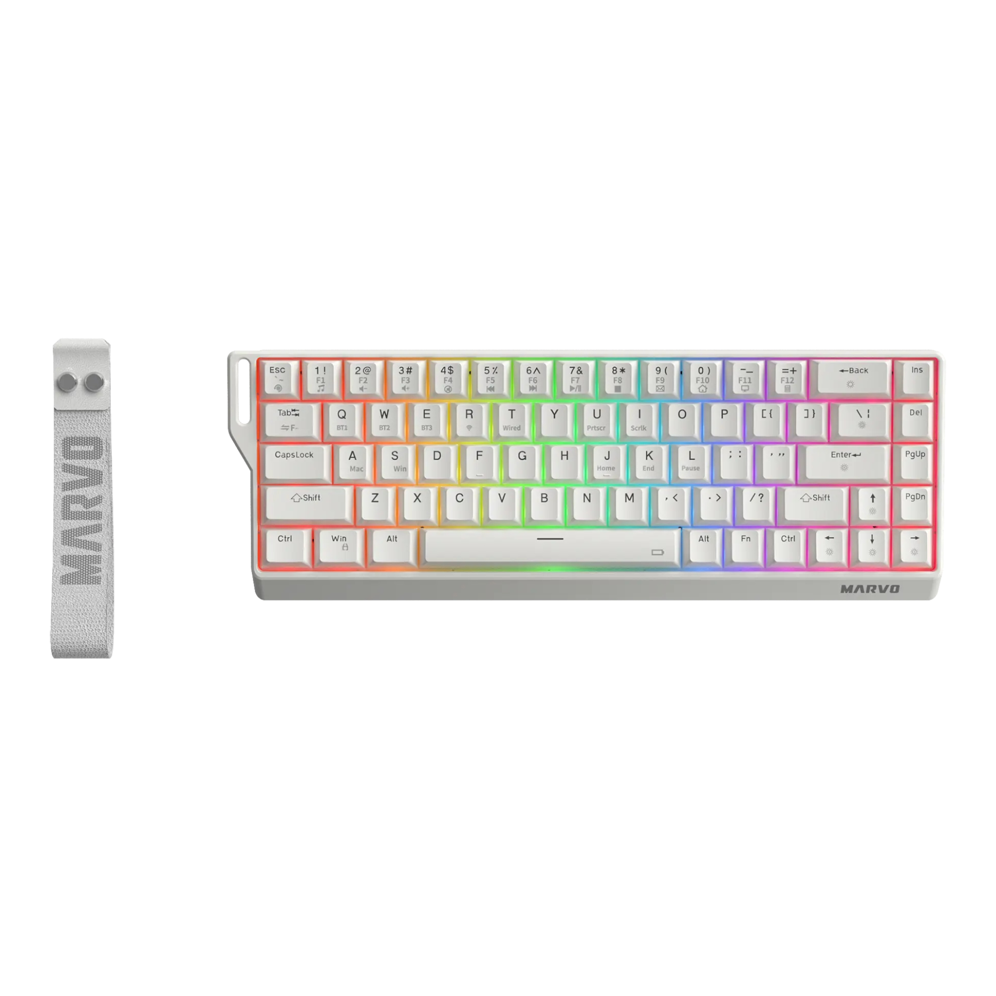 Teclado Gaming Inalámbrico Marvo Kg965w Mecánico Iluminación Rgb imagen 2